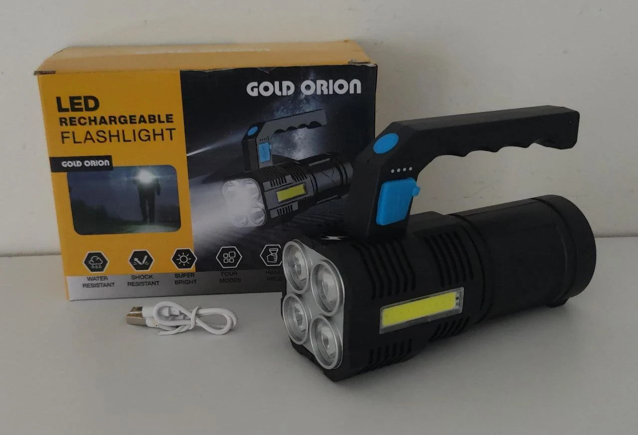 Gold Orion 4 Gözlü Şarjlı El Feneri