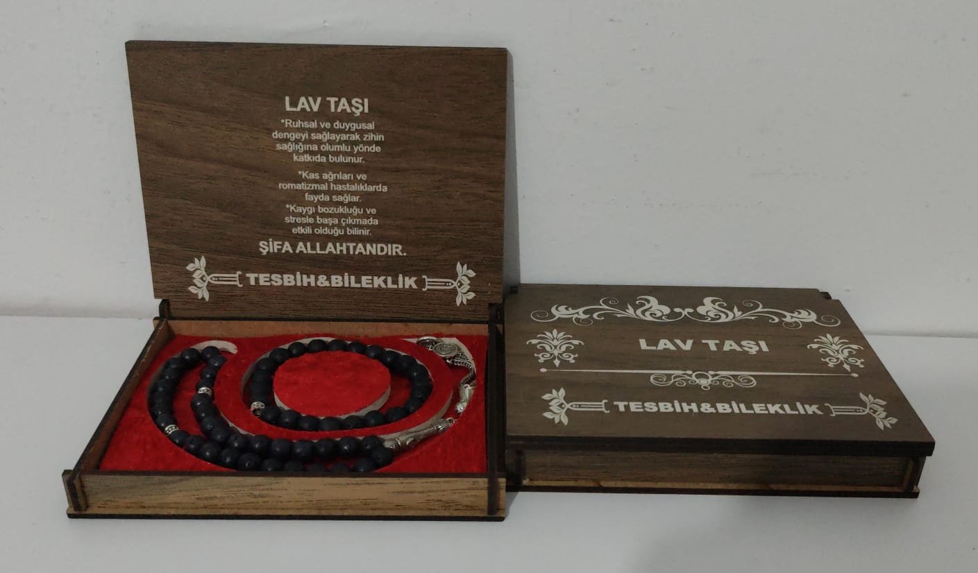 Lav Taşı Tesbih Bileklik Seti 