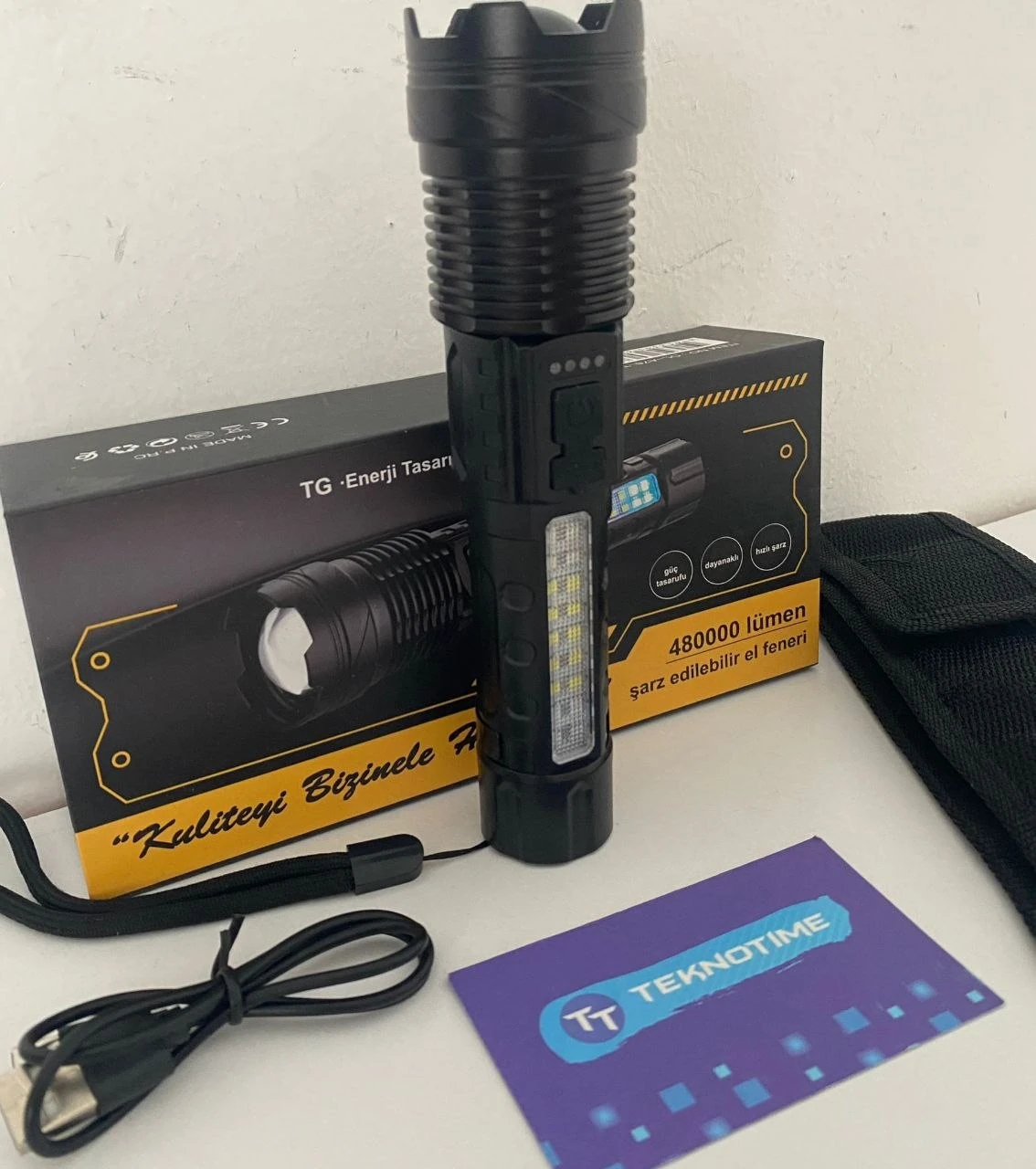 48.000 Lümen Sarj Edilebilir El Feneri