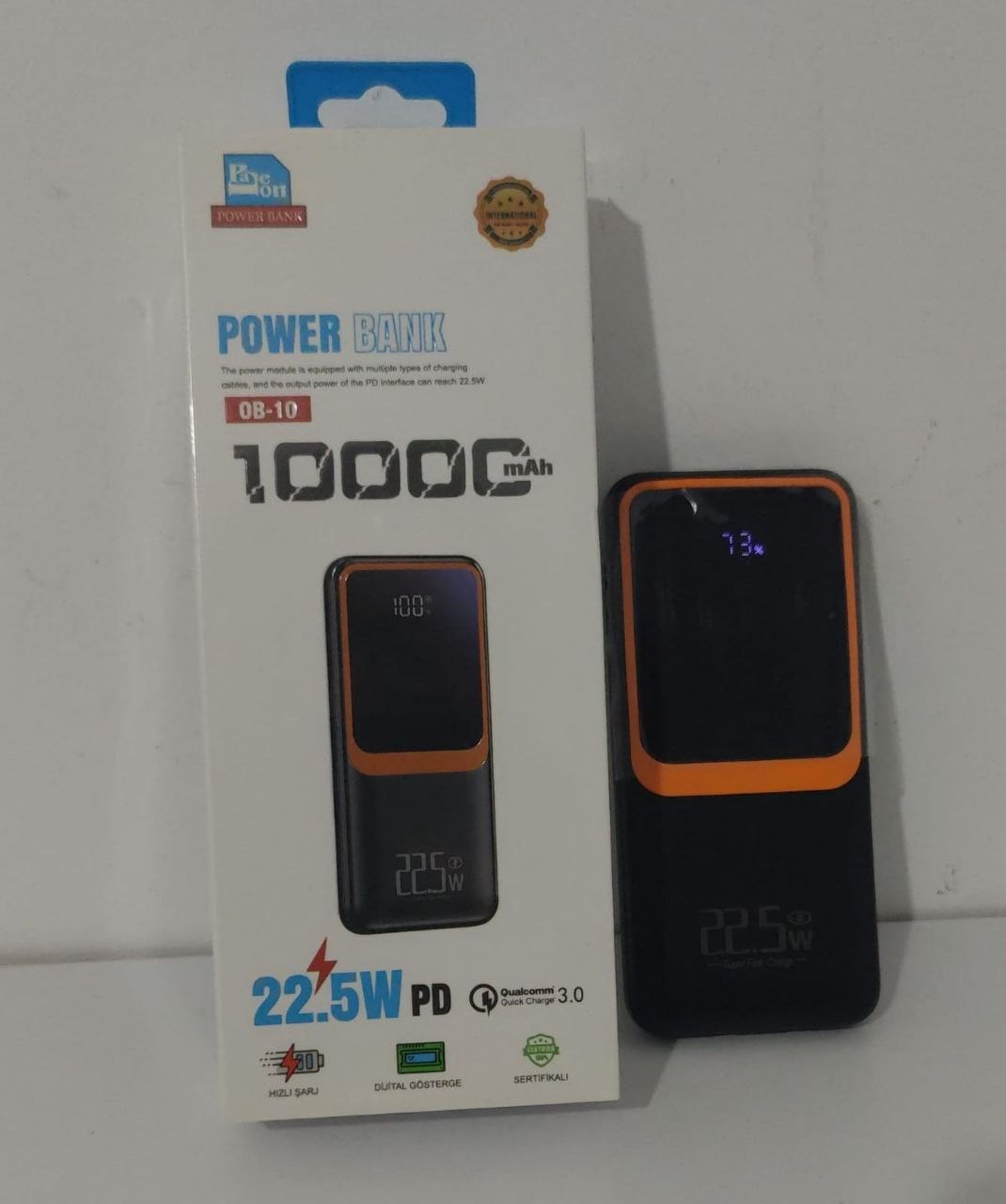 10000 mah Hızlı Şarj Powerbank