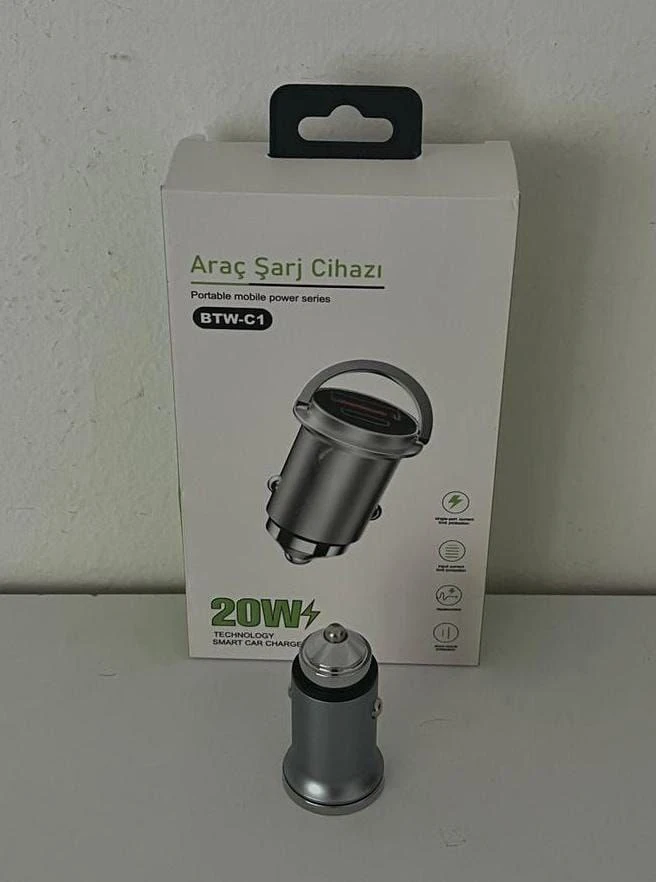 Metal Araç Çakmaklık Şarj Aleti