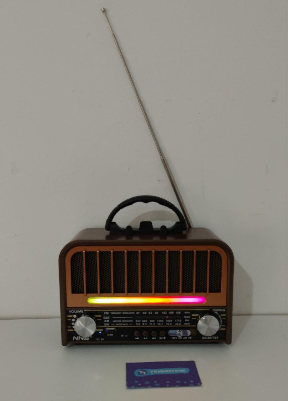 Nns6677 Nostalji Radyolu Bluetooth Hoparlör