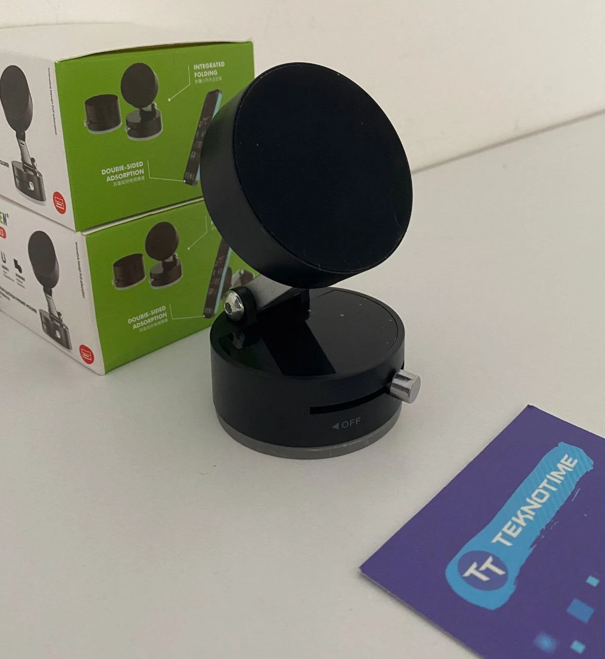 360° Dönebilen Vakumlu Mıknatıslı Telefon Tutucu | Manyetik Araç Tutacağı | Ayarlanabilir Stand, Güçlü Tutuş, Taşınabilir Tasarım