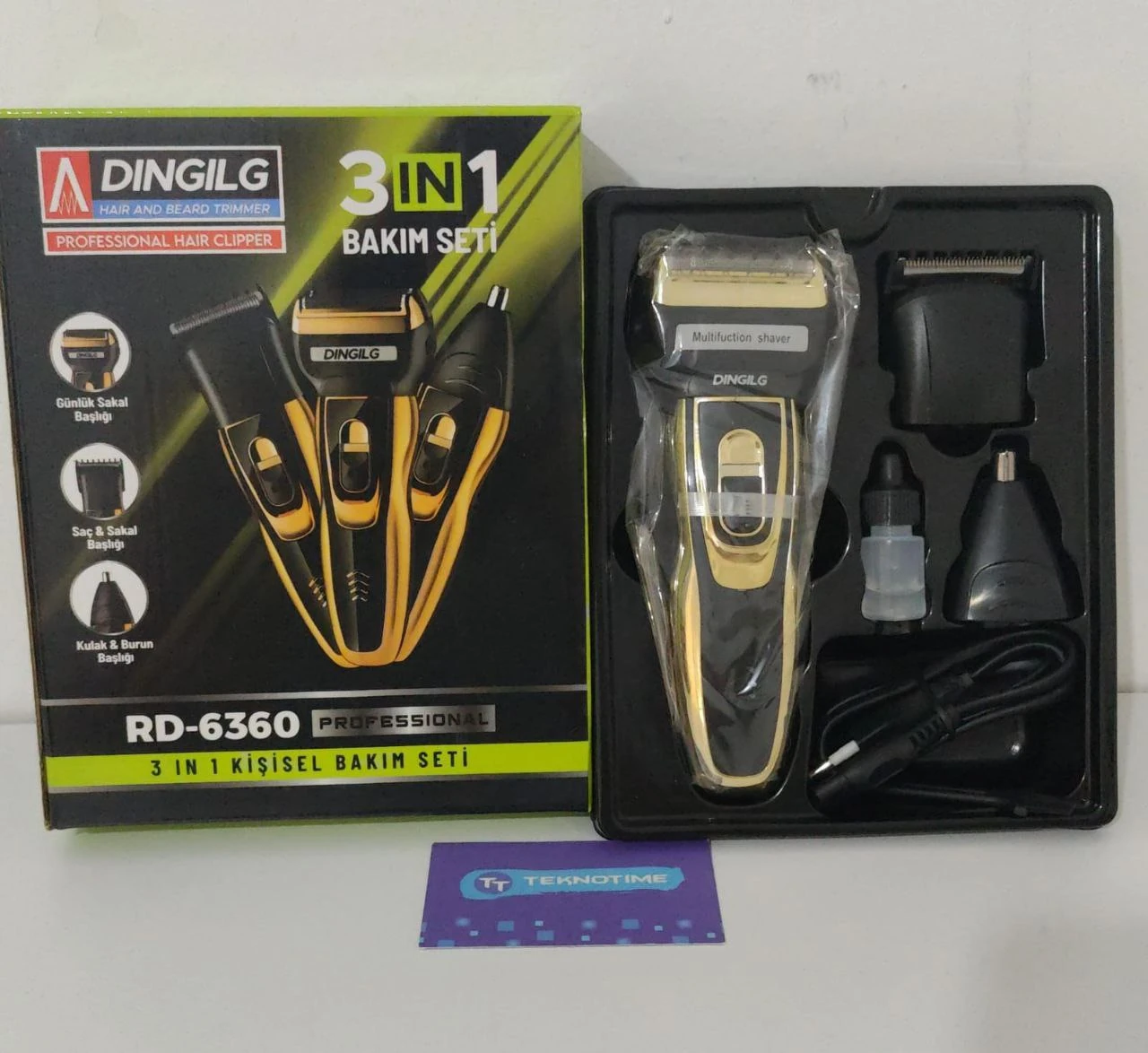 3 Başlıklı Tıraş Makinası Profesyonellerin Tercihi Tüm Set