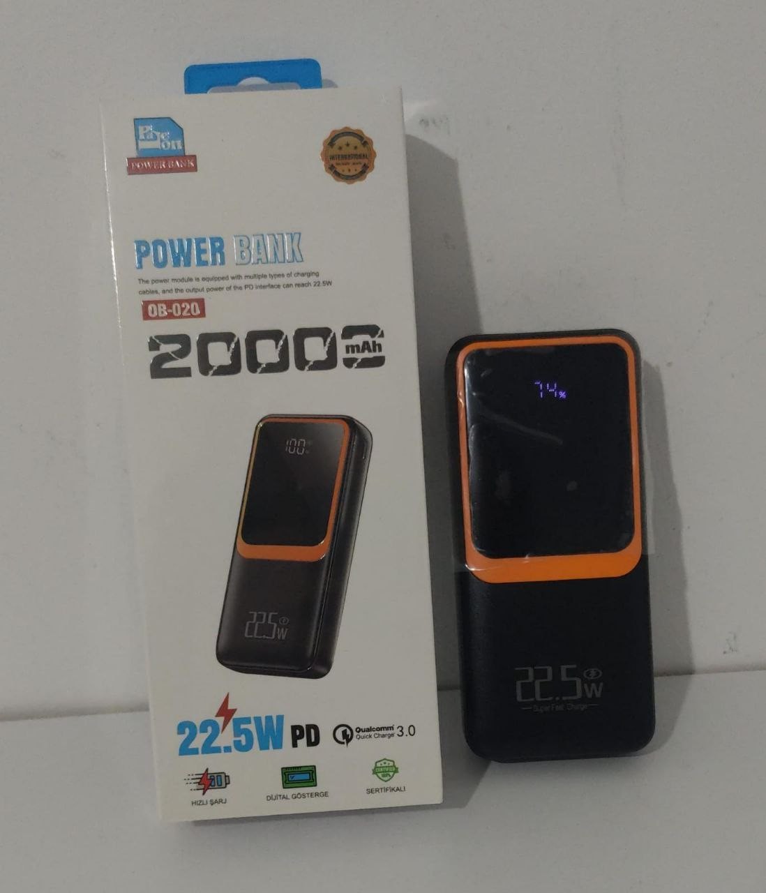20000 Mah Hızlı Şarj Powerbank