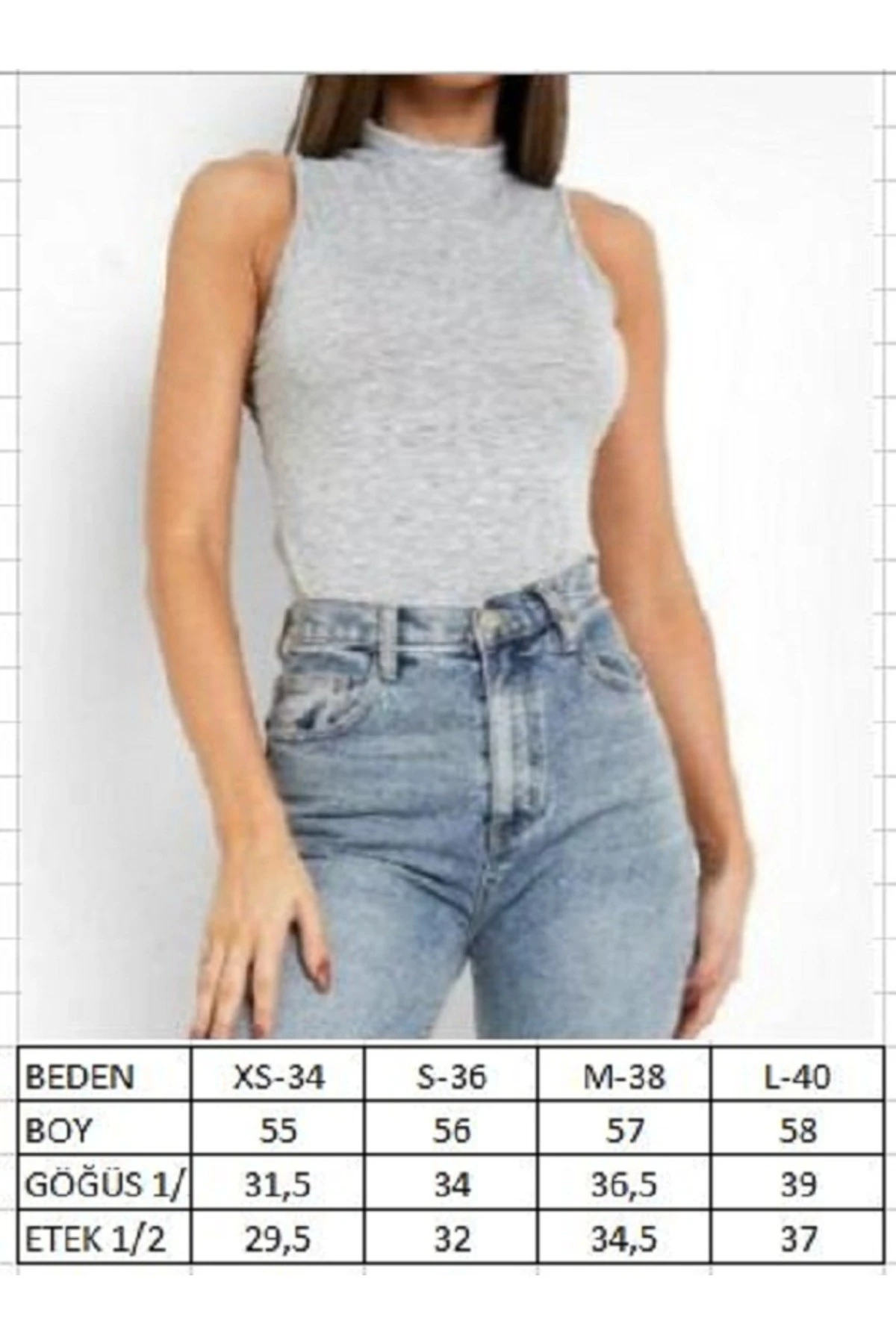 KADIN YARIM BALIKÇI YAKA KOLSUZ BLUZ -RİBANA KUMAŞ