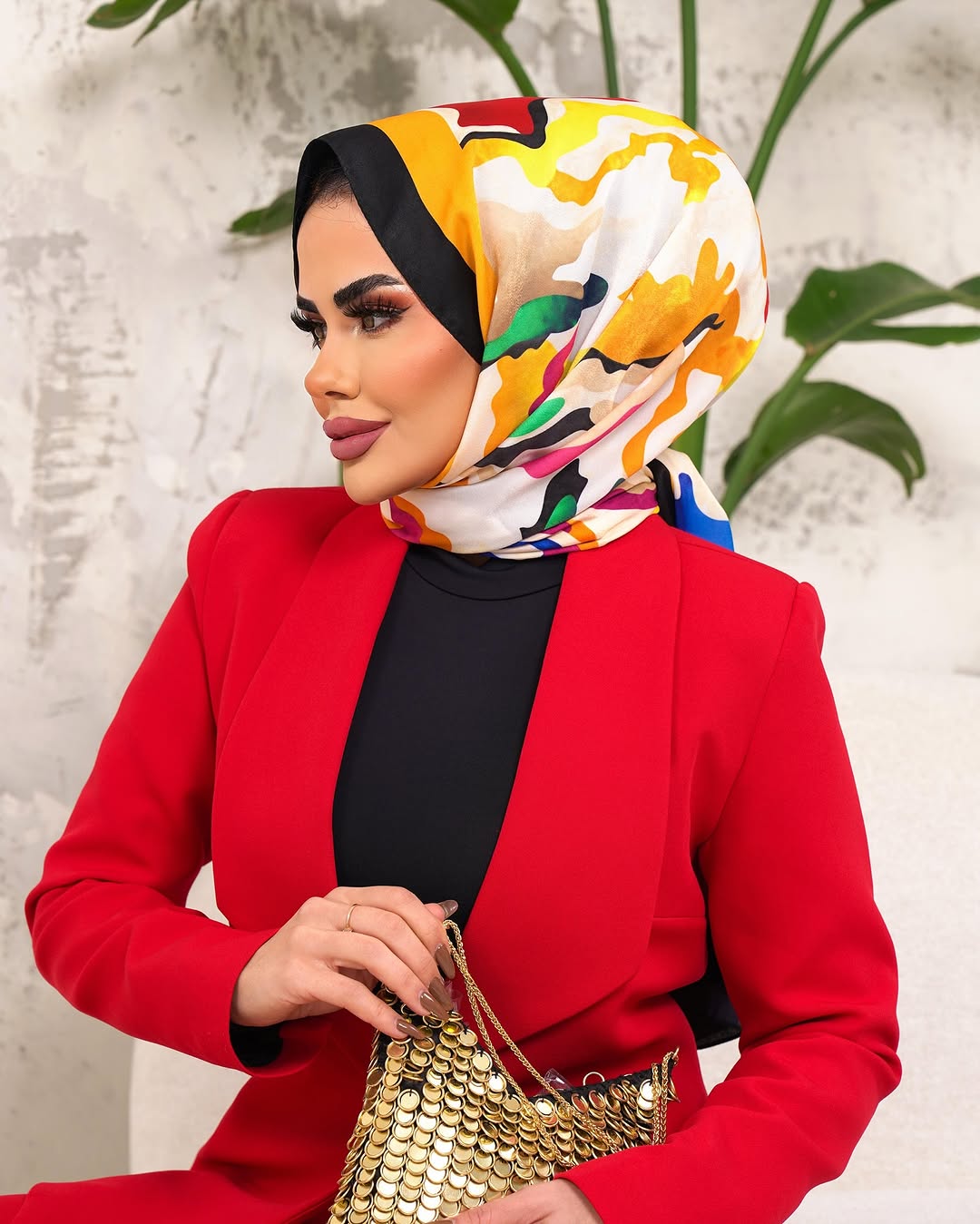 İran İpeği Ebru Desen