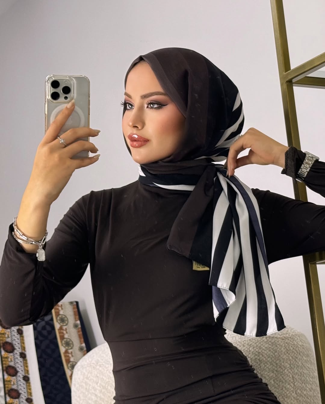 İran İpeği Çizgi Desen