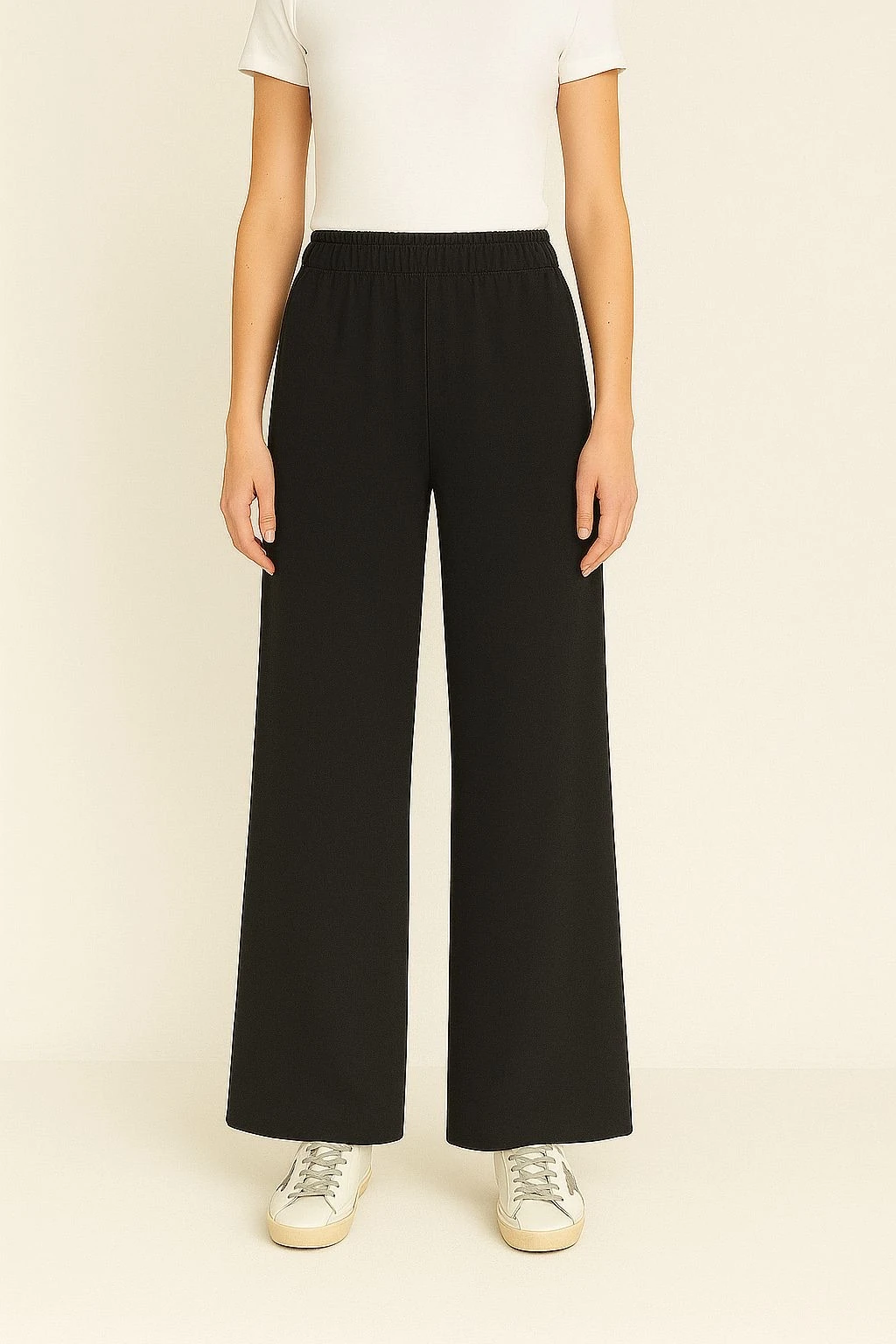 Premium Kumaş Yüksel Bel Pantolon Siyah