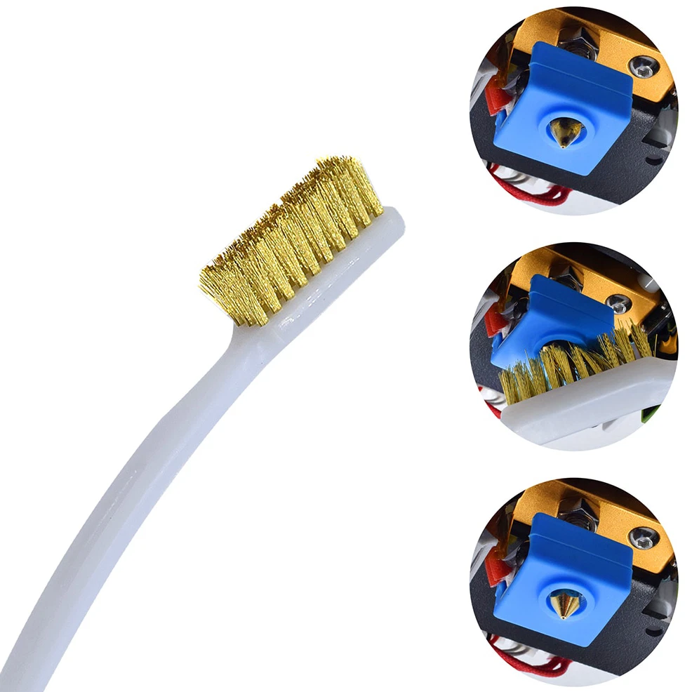 3D Yazıcı Nozzle Temizleme Fırçası - Bakır Telli Fırça
