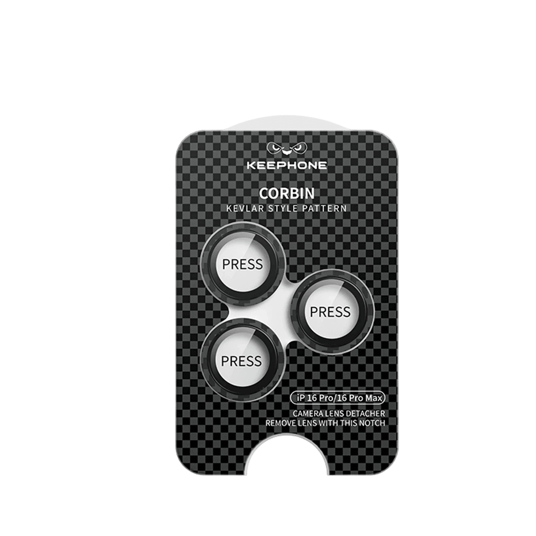KEEPHONE iPhone 16 Pro Max Corbin Kamera Lens - Siyah