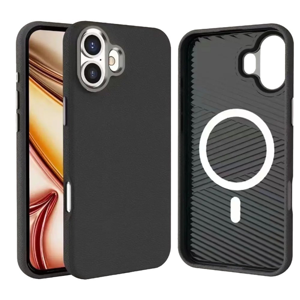 YESIDO iPhone 16 Plus PC09 Elegance Deri Magsafe Kılıf