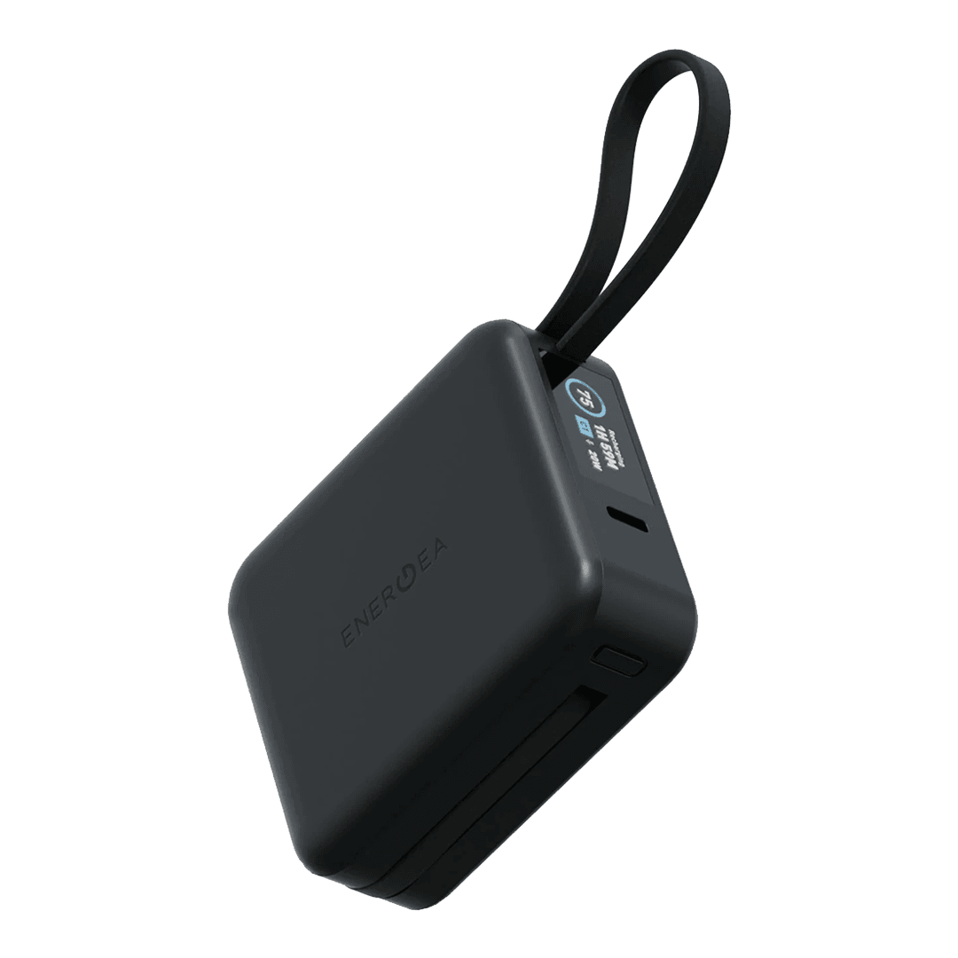ENERGEA MagPac Mini Plus Dijital Göstergeli 10.000 mAh 20W Type-C 2 Adet 20W Type-C Kablo Çıkışlı 15W Telefon Saat Kablosuz Şarj Destekli Magsafe Powerbank