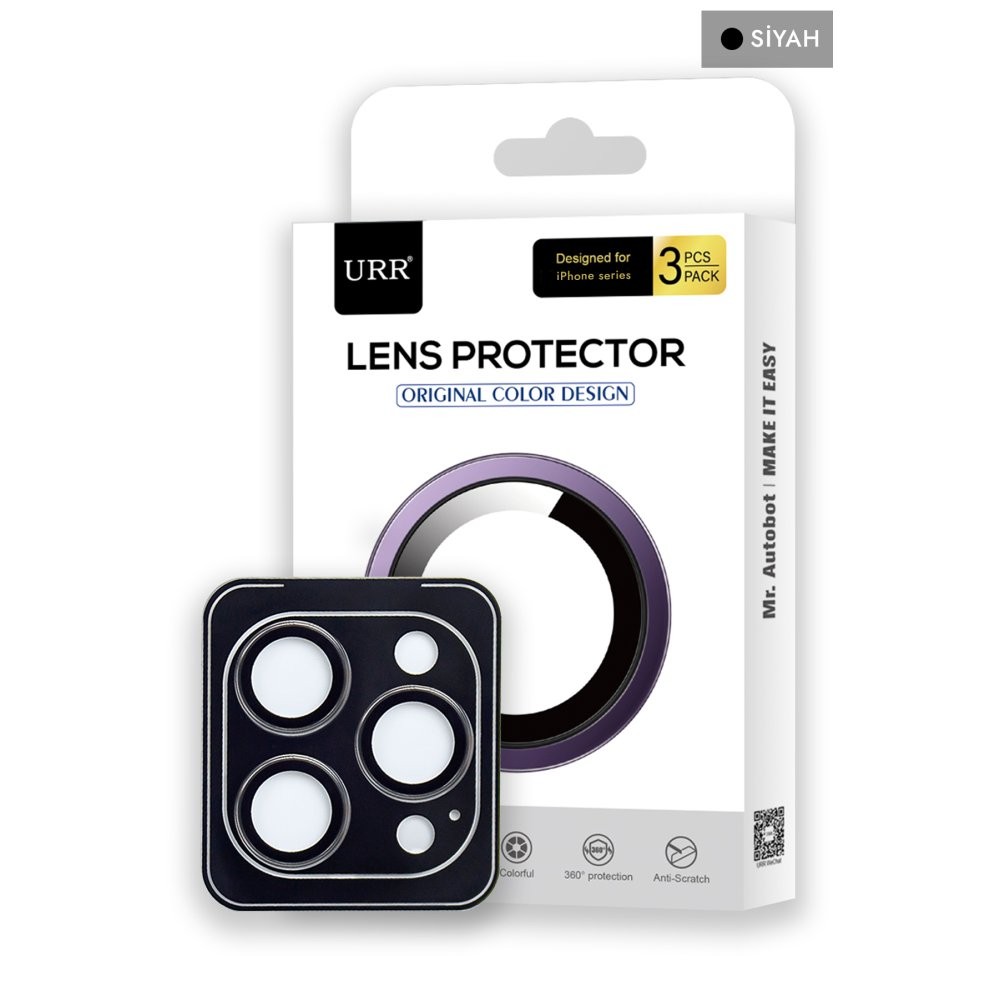 URR iPhone 15 Pro Max Titanium Alloy Kamera Lens Koruyucu