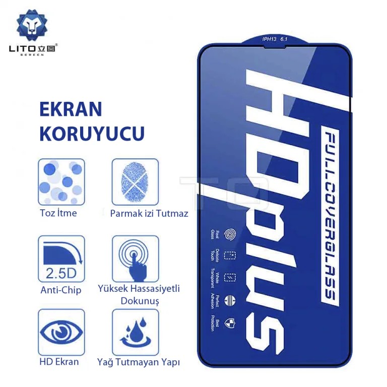 LITO HD Plus Ekran Koruyucu iPhone 14/13 Pro/13
