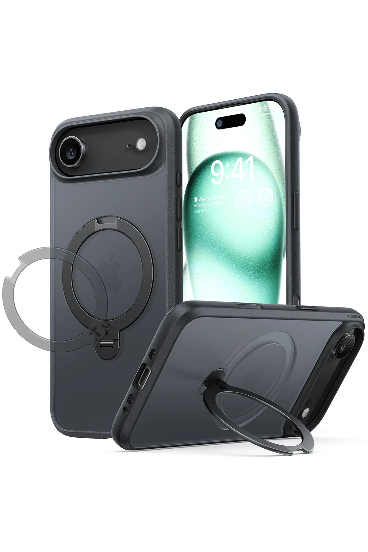 TORRAS iPhone 17 Air O Stand Spin Serisi Magsafe Kılıf
