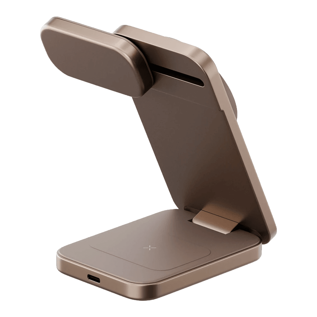 ENERGEA MagTrio Plus 3in1 Katlanabilir 15W Telefon Saat Airpods Masaüstü Hızlı Şarj Standı