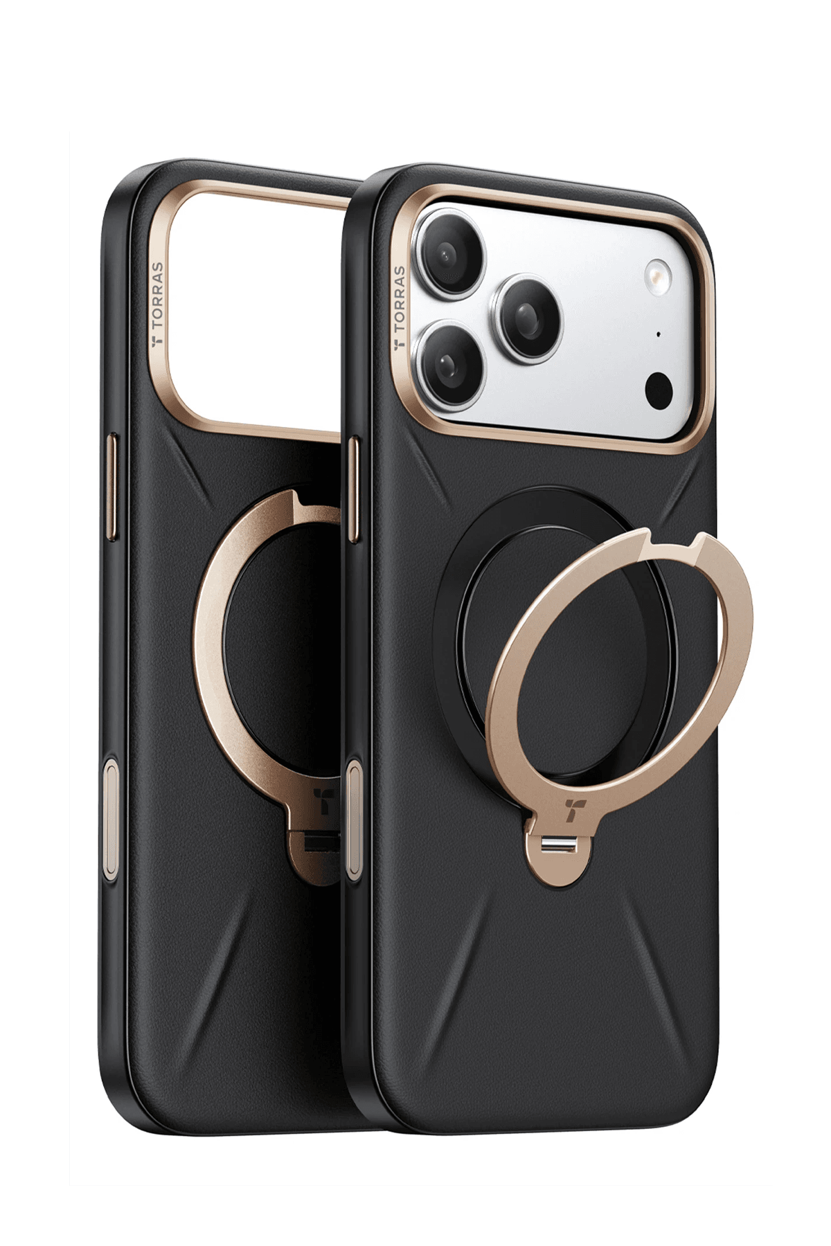 TORRAS iPhone 17 Pro O Stand Spin VegSkin Serisi Magsafe Kılıf