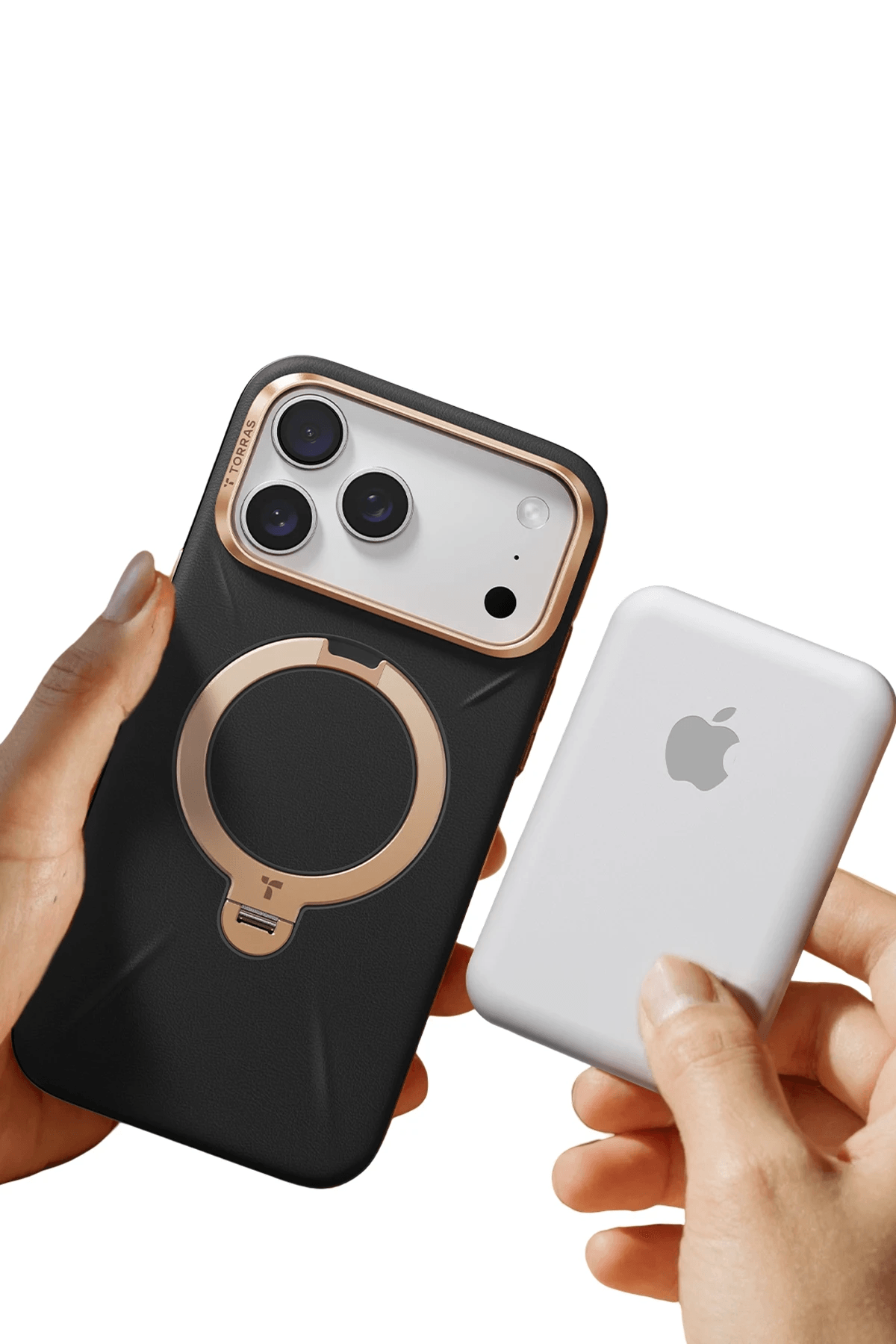 TORRAS iPhone 17 Pro O Stand Spin VegSkin Serisi Magsafe Kılıf