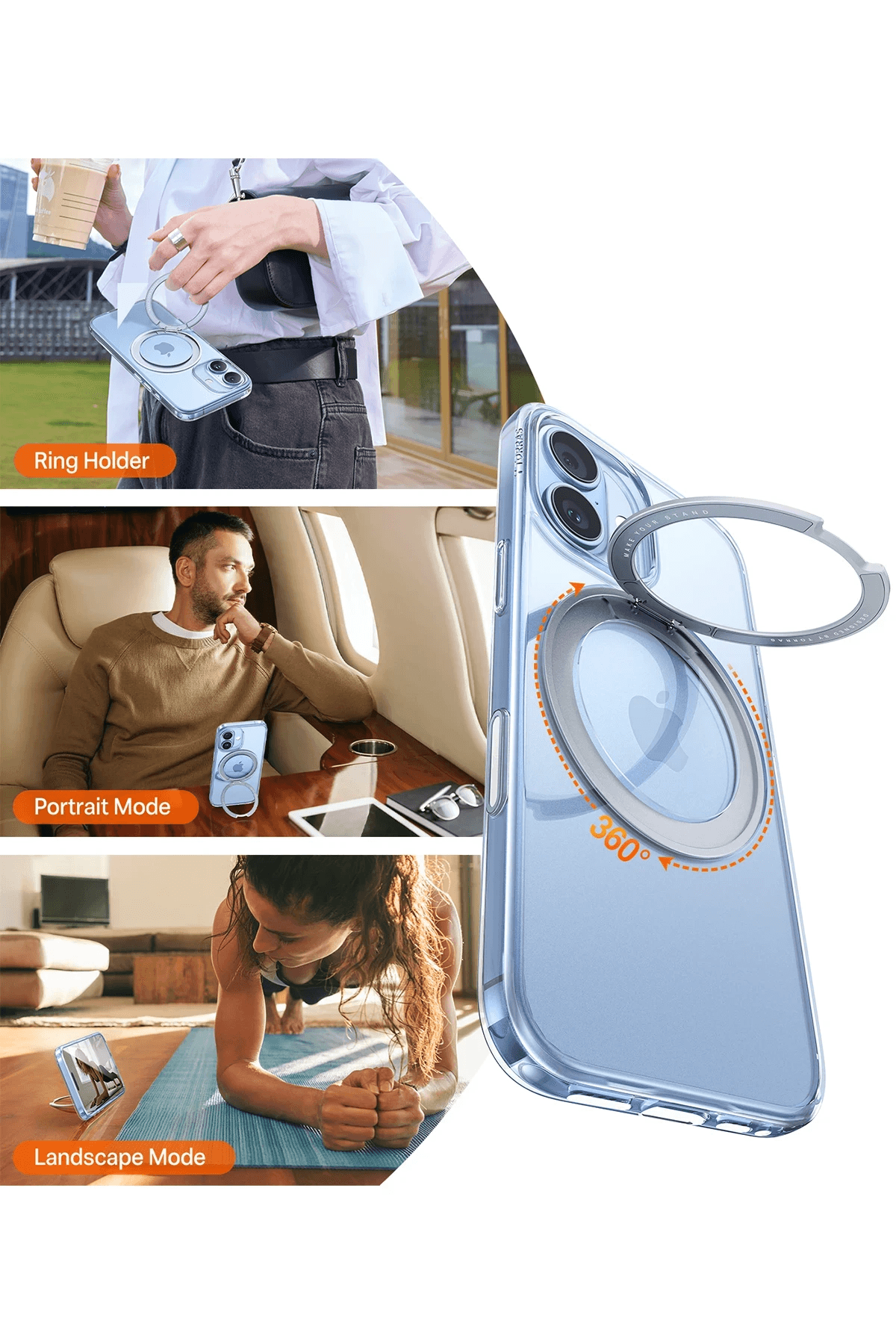 TORRAS iPhone 17 O Stand Pro Serisi Magsafe Kılıf