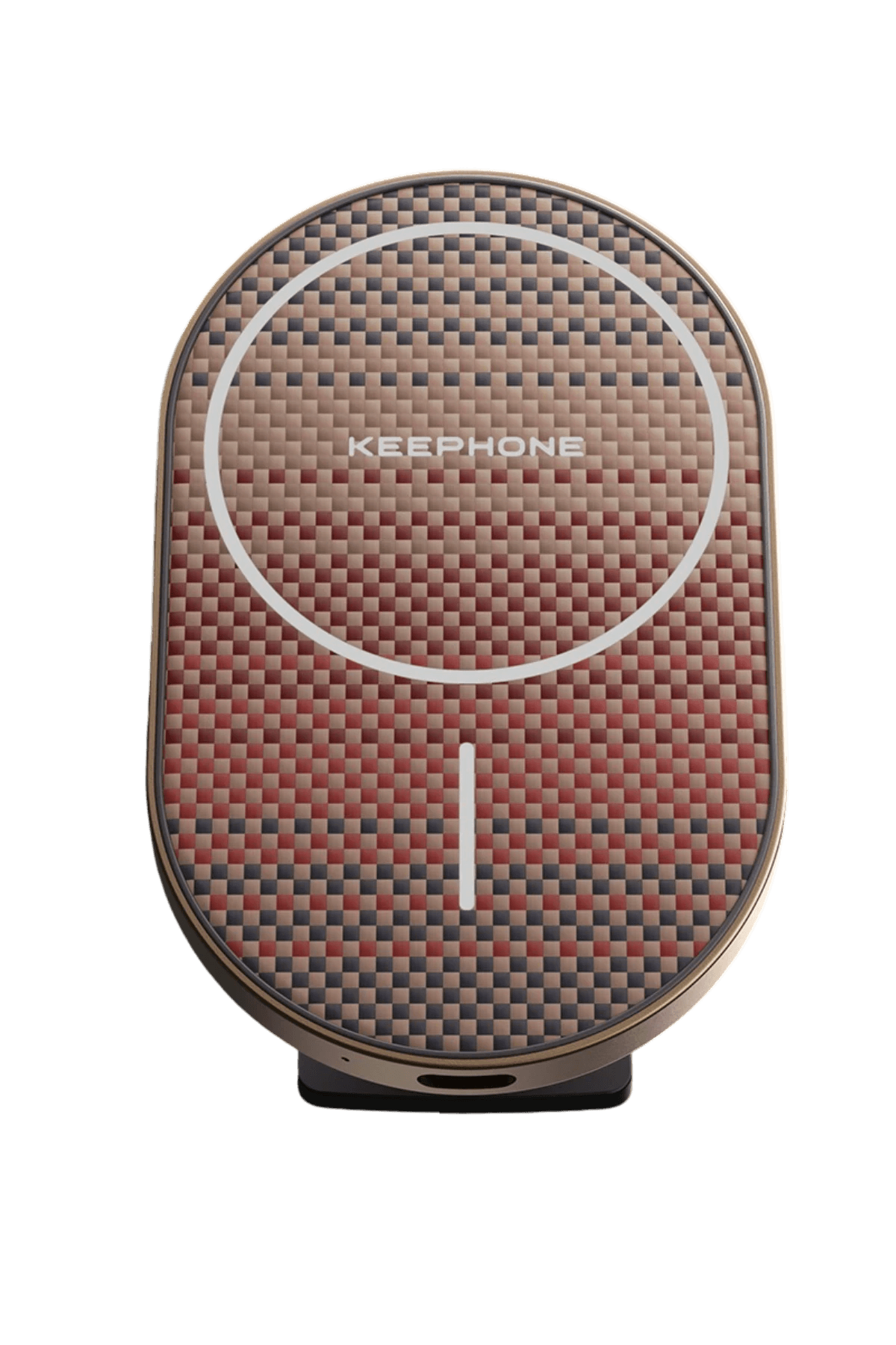 KEEPHONE KPW-081 Kevlar Seanova 2in1 360 Derece Ayarlanabilir 15W Kablosuz Şarj Destekli Manyetik Magsafe Telefon Tutucu
