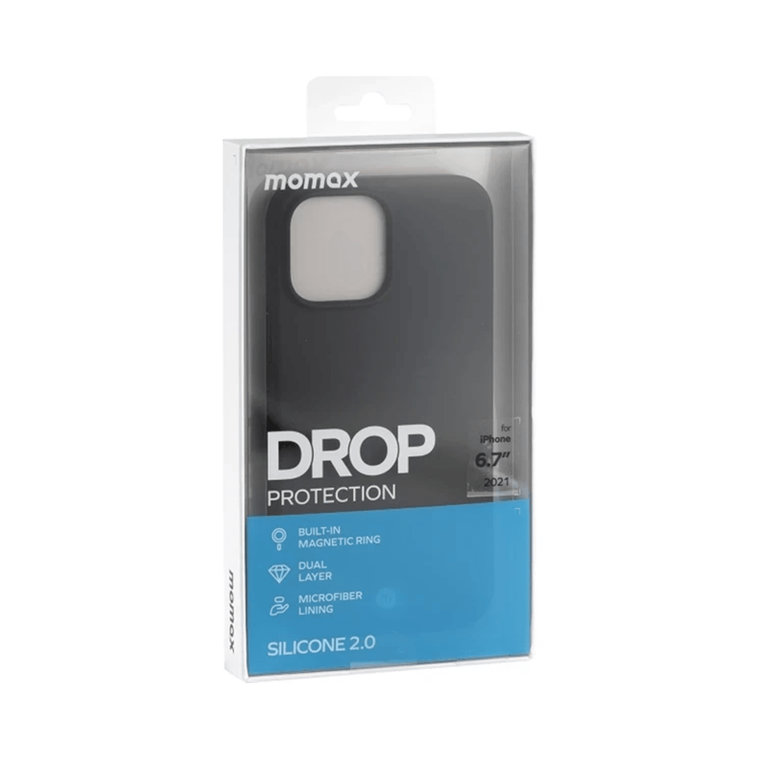 MOMAX Drop Protection Magsafe Silikon Kılıf 13 Pro - Siyah