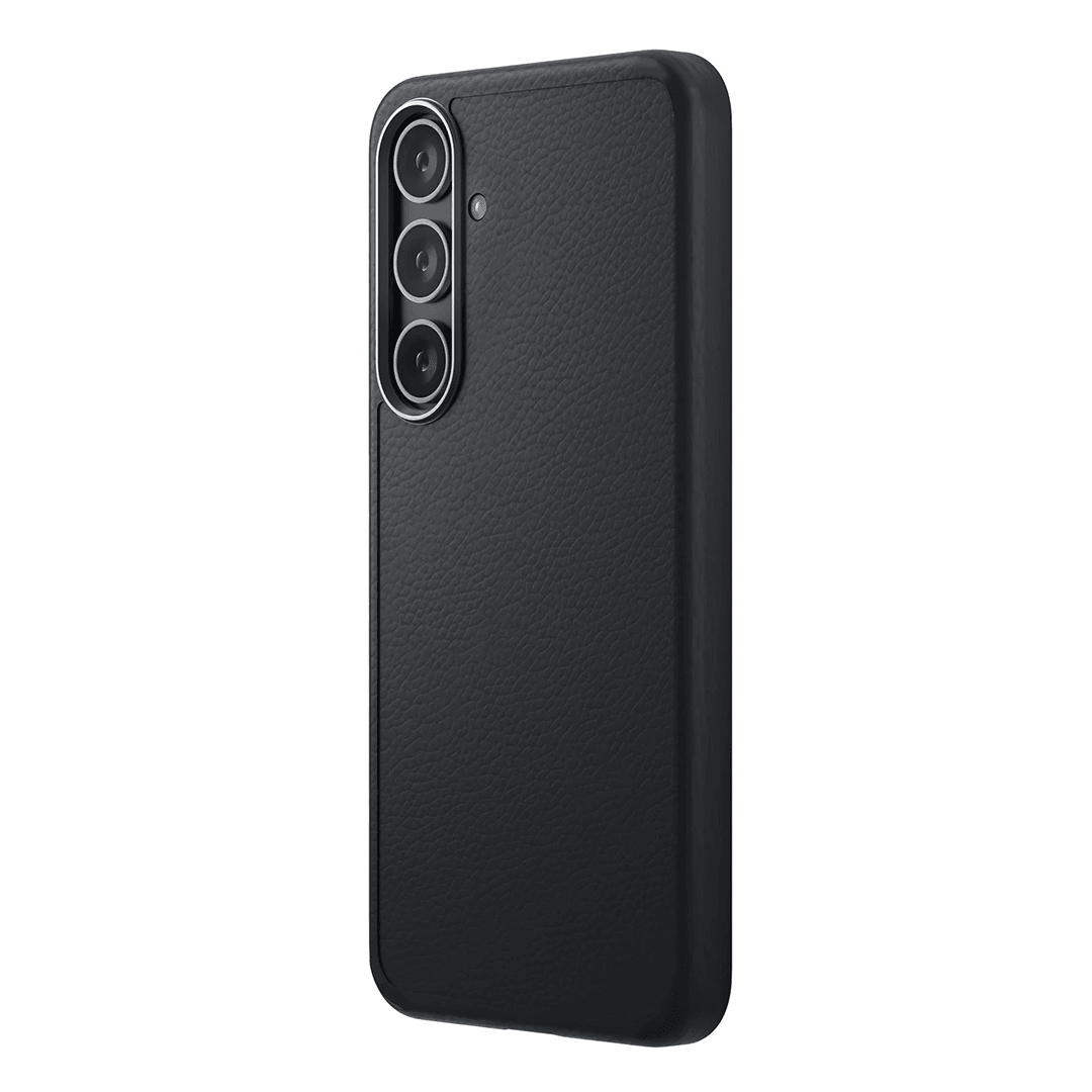 UNIQ Samsung Galaxy S24 Plus Stexa Deri Kılıf - Siyah