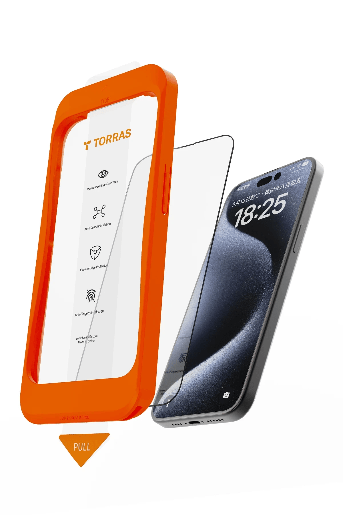 TORRAS iPhone 17 Pro Max Install Master AutoKit HD Cam Ekran Koruyucu - Şeffaf