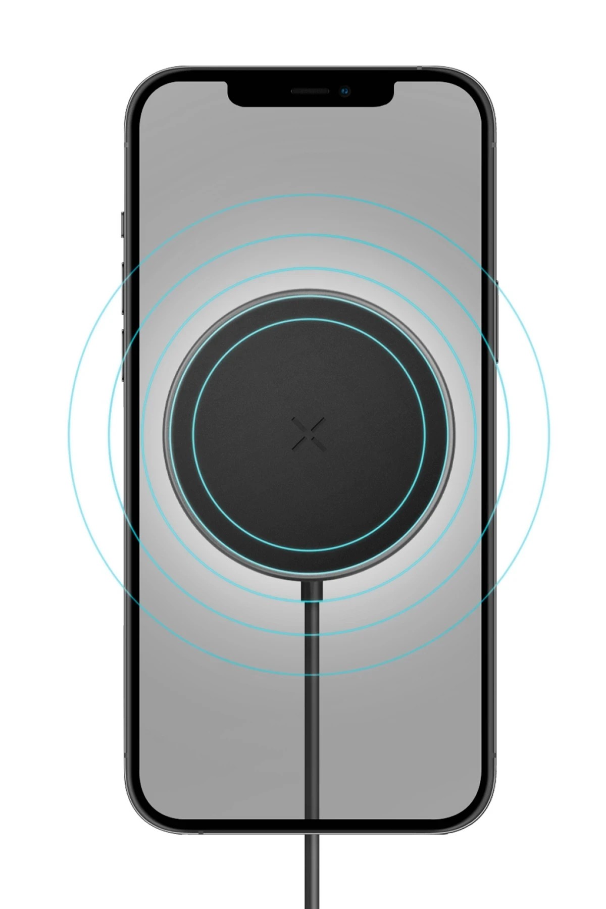 ENERGEA MagDrive 2in1 Izgara Klipsli ve Vantuzlu 15W Kablosuz Şarjlı Manyetik Magsafe Araç Tutucu - Siyah