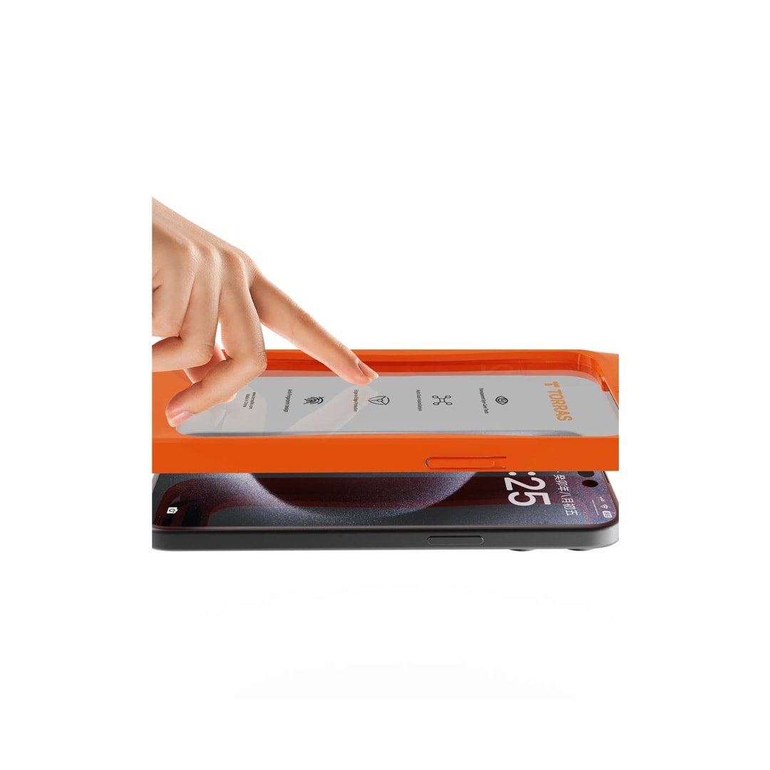 TORRAS iPhone 16 Pro Max Install Master AutoKit HD Cam Ekran Koruyucu - Şeffaf