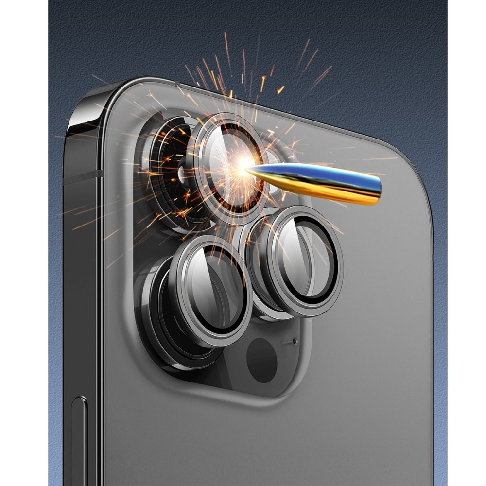 URR iPhone 16 Pro Max Titanium Alloy Kamera Lens Koruyucu