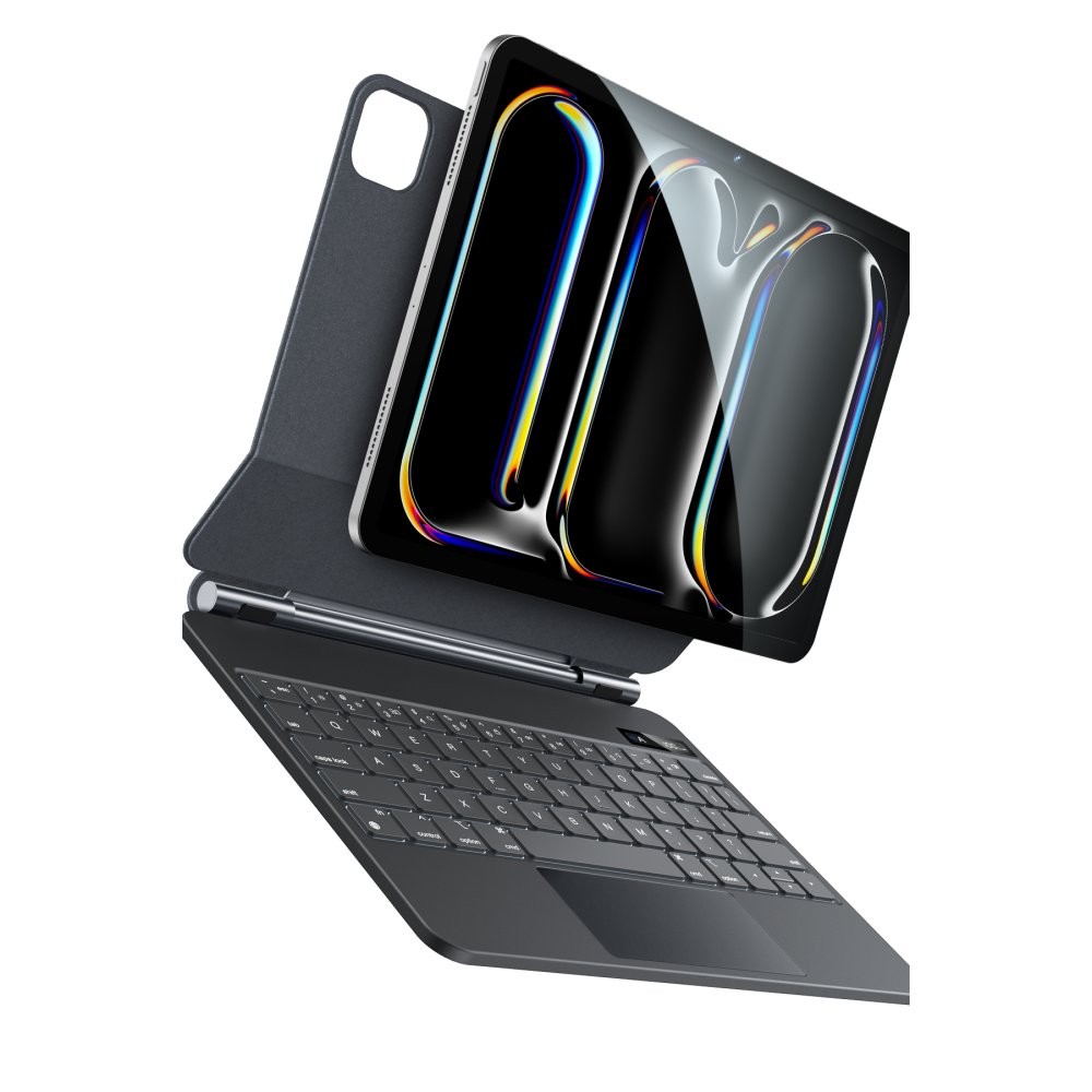 YESIDO KB31 iPad Pro 13 (2024) Tecno Klavyeli Tablet Kılıfı - Siyah