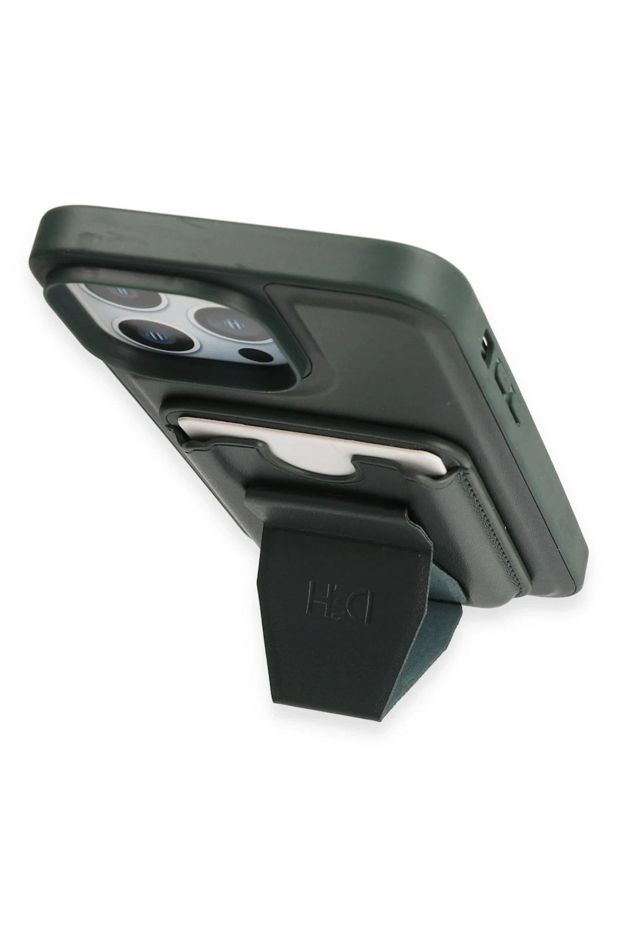 HDD iPhone 13 Pro HD Deri Luxury Magnet Kartvizitli Kılıf