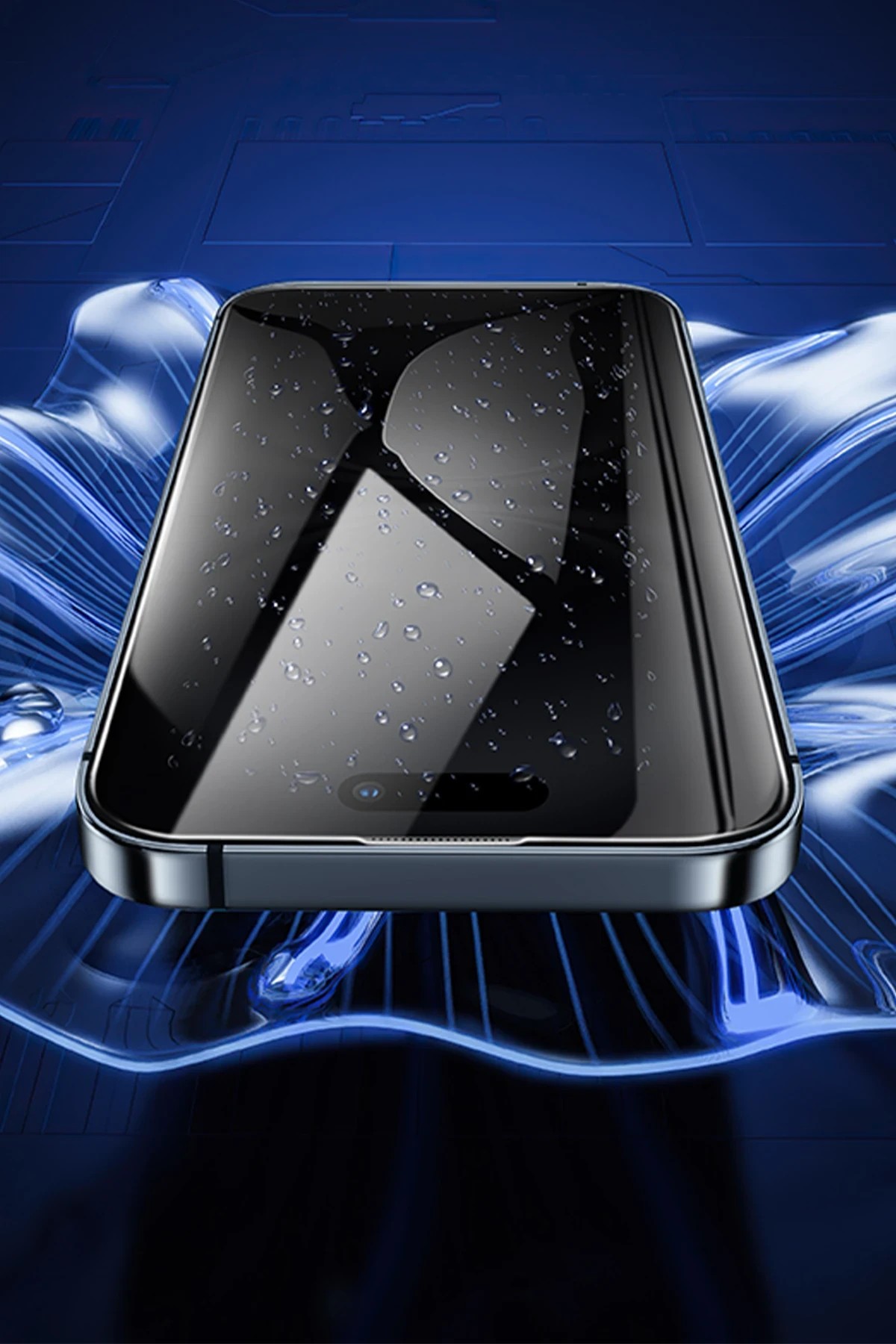 HOCO iPhone 16 Pro Max Bear Shield Hayalet Cam Ekran Koruyucu - Siyah