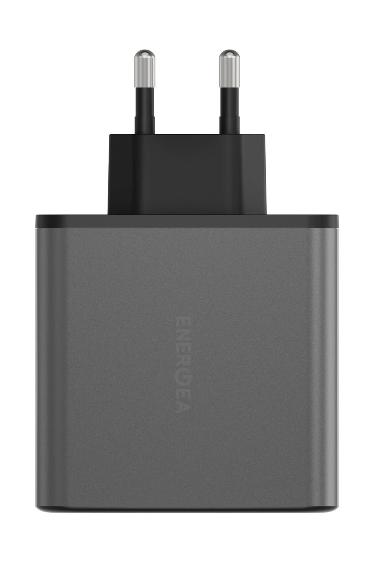 ENERGEA AmpCharge GaN100 2 Adet 100W Type-C ve 30W USB 3.0 Çıkışlı Hızlı Şarj Aleti - Koyu Gri