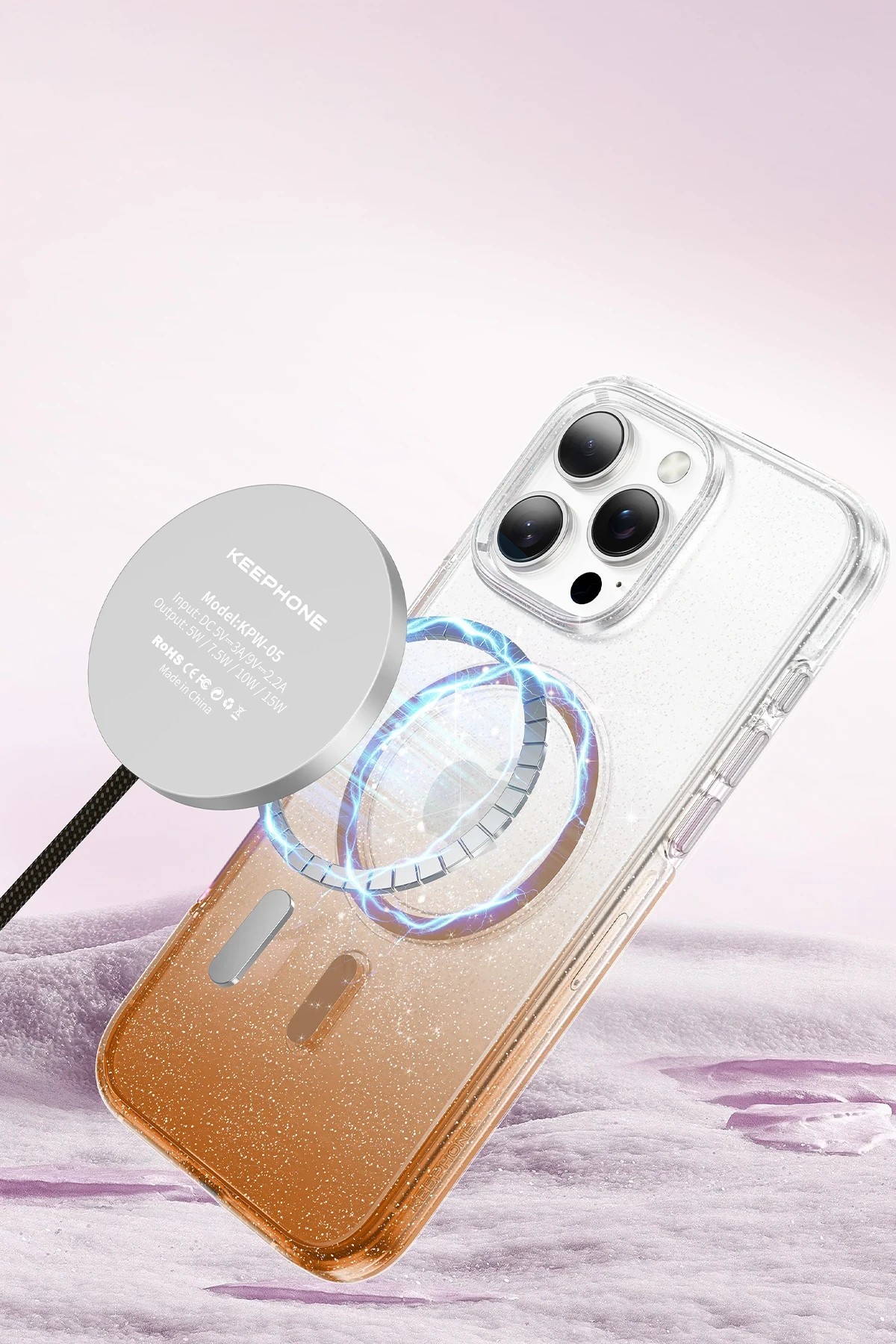 KEEPHONE iPhone 16 Pro Lillian Simli Magsafe Kılıf