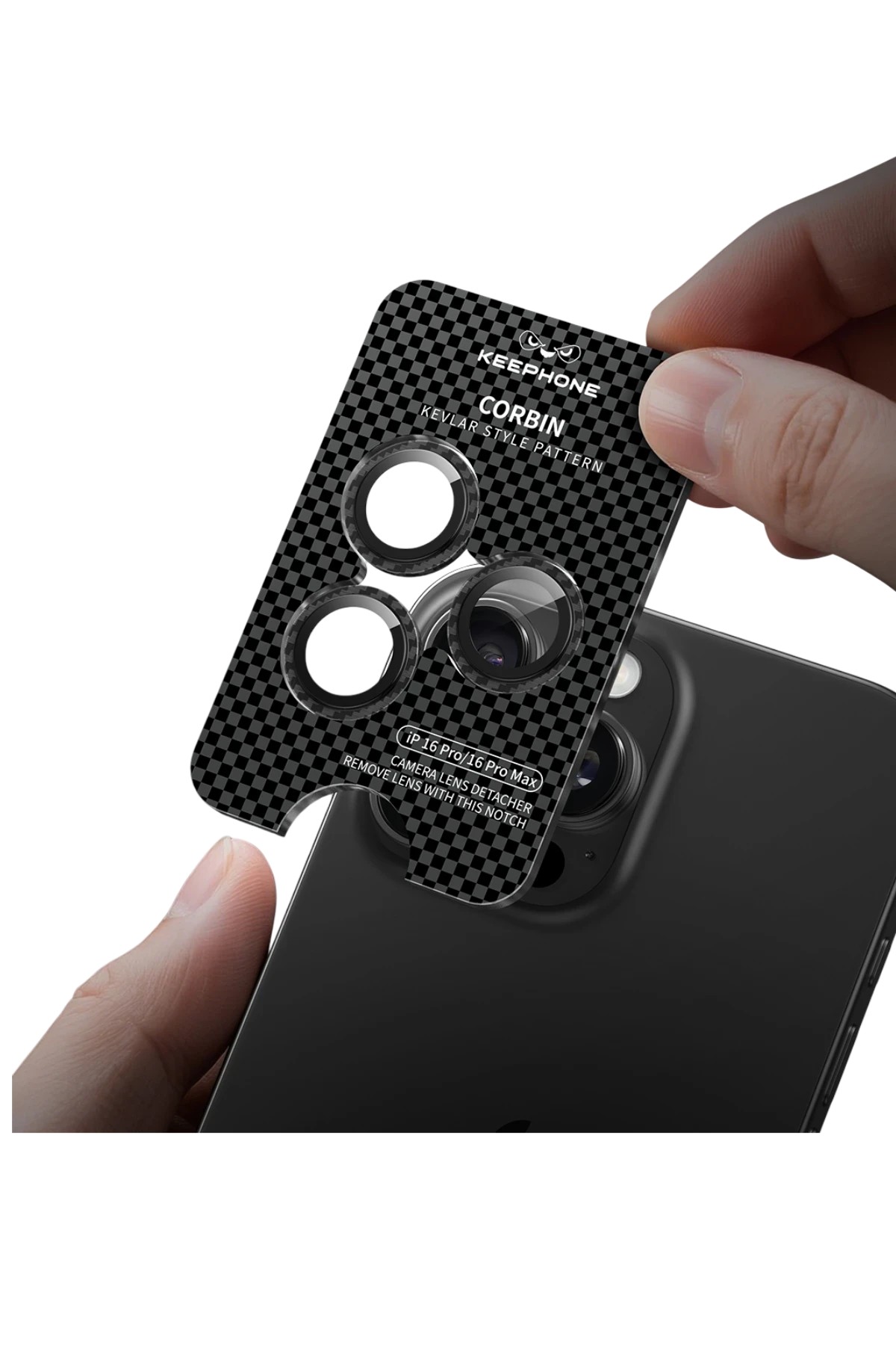 KEEPHONE iPhone 16 Pro Max Corbin Kamera Lens - Siyah