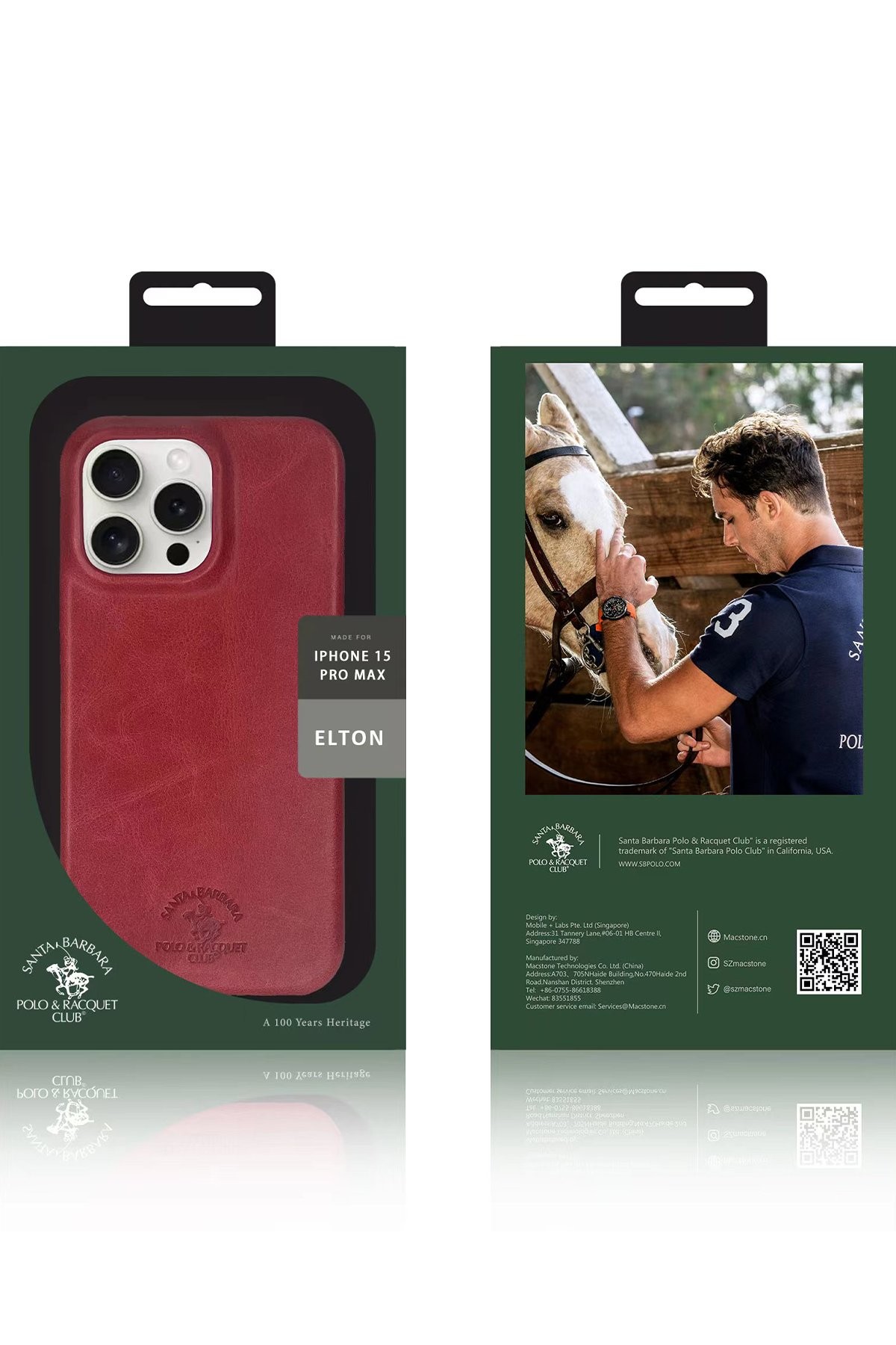 SBPRC iPhone 15 Pro Max Elton Genuine Magsafe Deri Kılıf