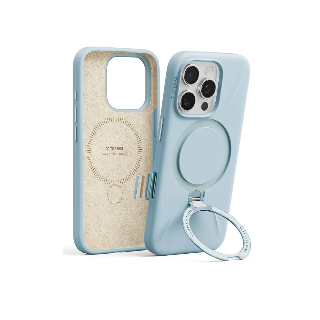 TORRAS iPhone 16 Pro Max O Stand Spin Silicone Serisi Magsafe Kılıf