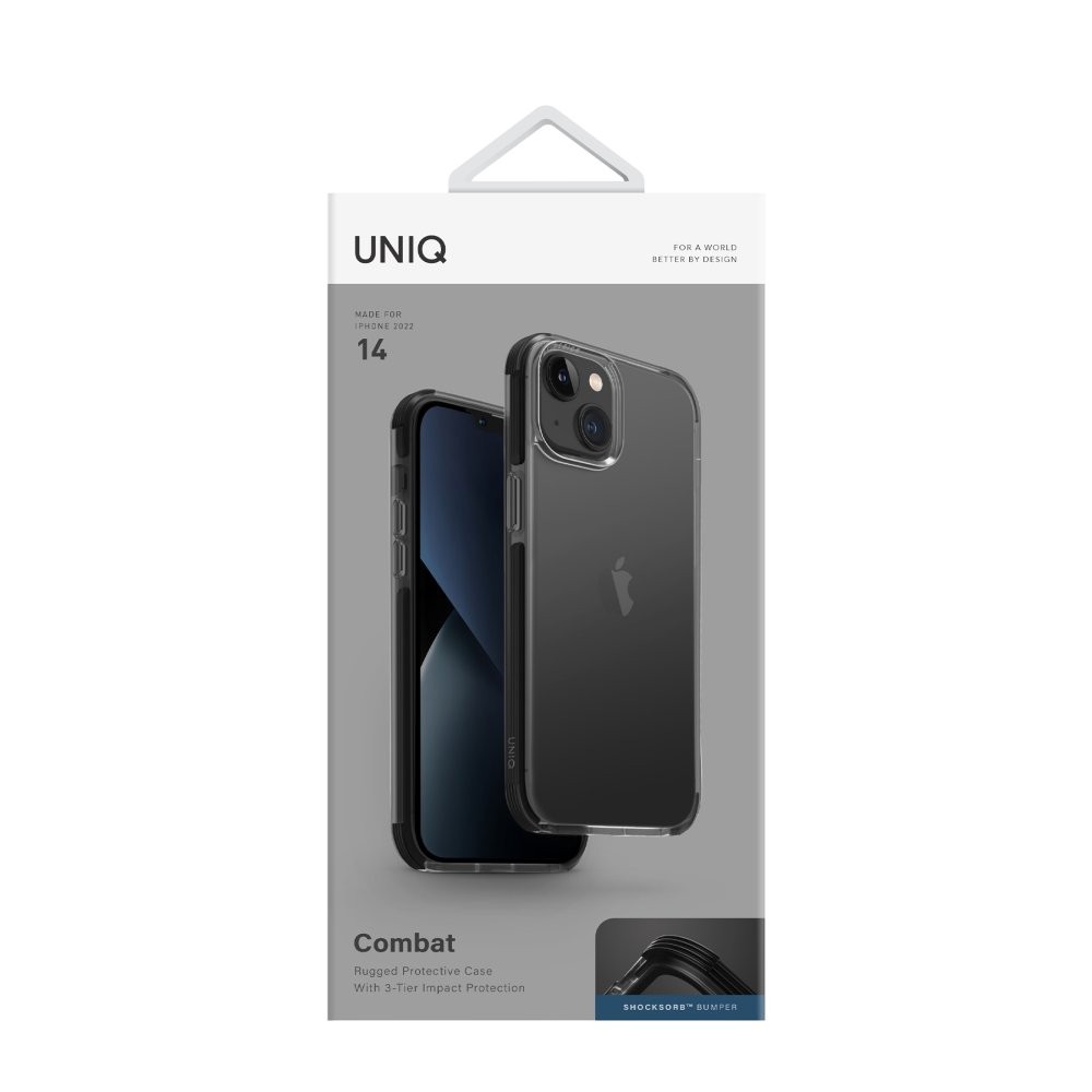 UNIQ iPhone 14 Combat Üç Katmanlı Koruyucu Kılıf