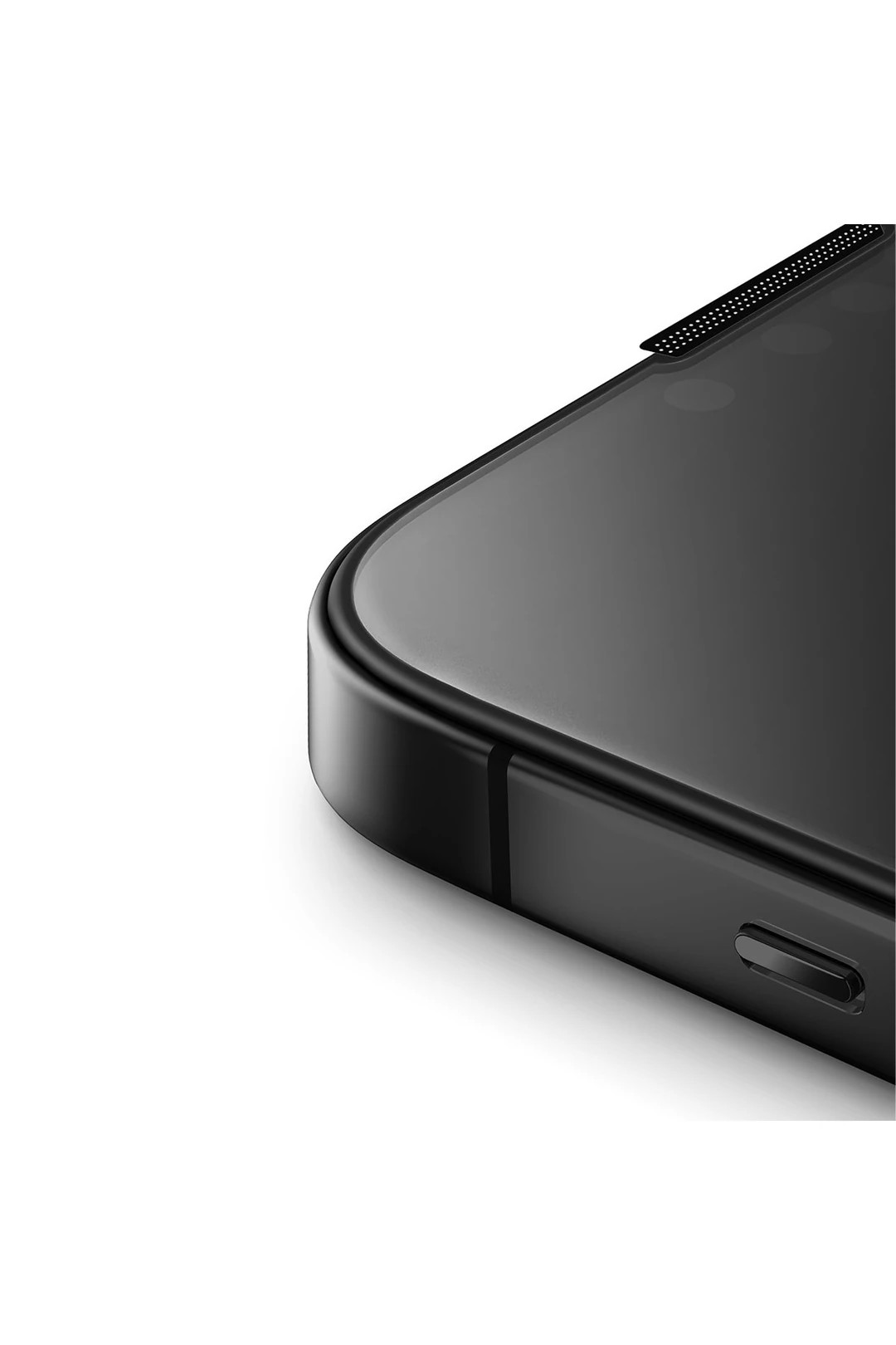 UNIQ iPhone 15 Optix Anti Reflective Cam Ekran Koruyucu - Siyah
