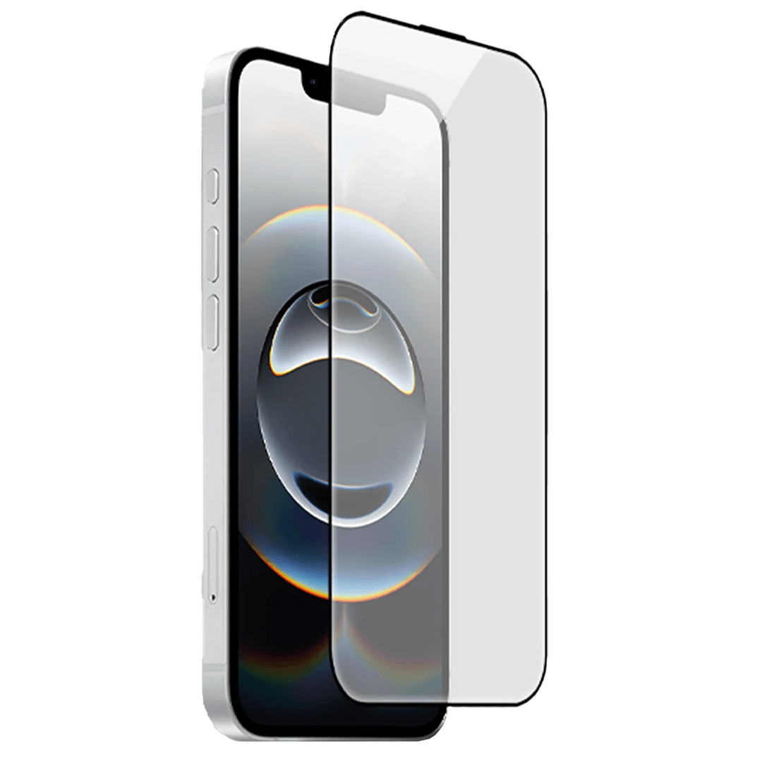 URR iPhone 16E 2.5D Mat Antidust HD Cam Ekran Koruyucu - Siyah