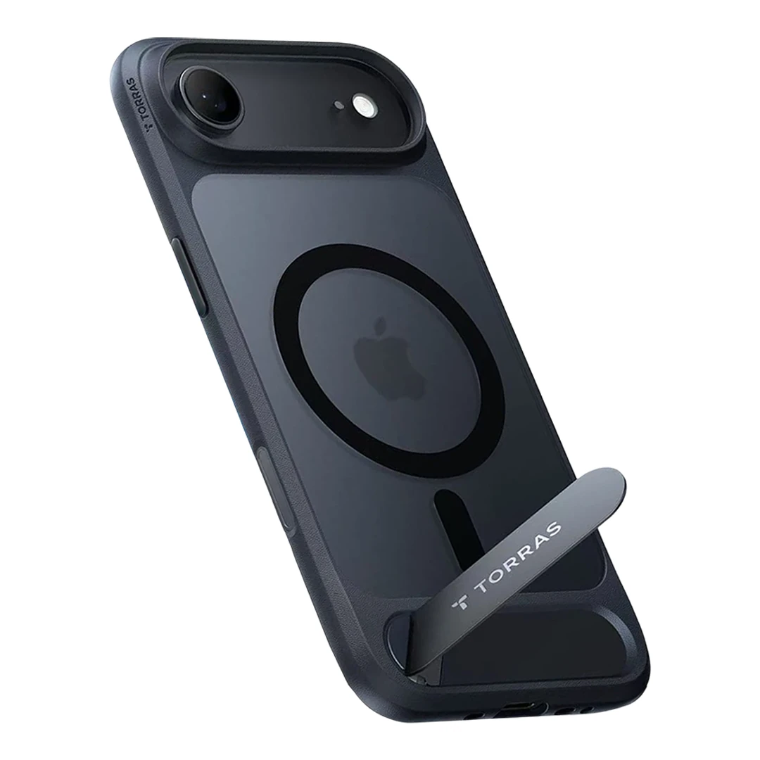 TORRAS iPhone 17 Air P Stand Serisi Magsafe Kılıf - Siyah