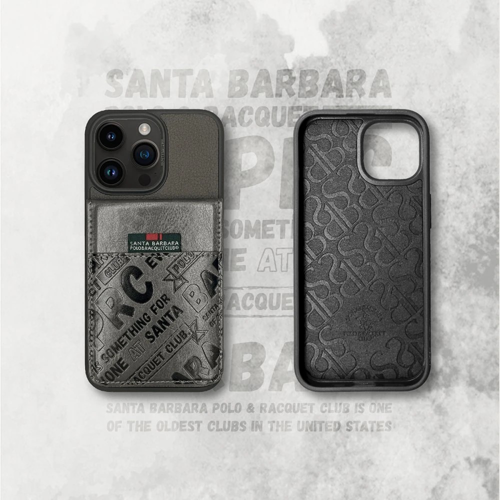 SBPRC iPhone 15 Hulda Kartvizitli Kılıf - Koyu Gri