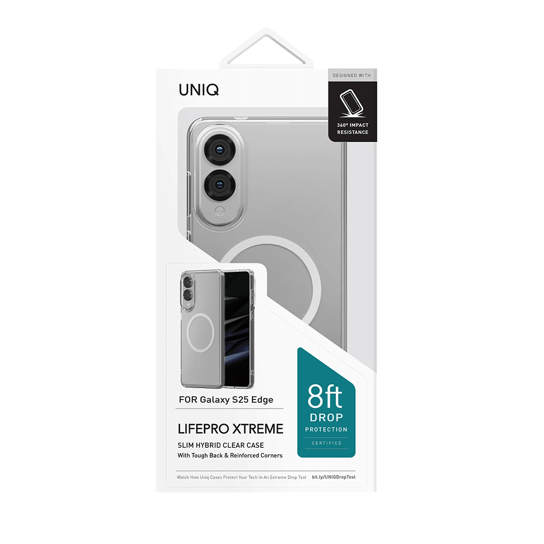 UNIQ Samsung S25 Edge LifePro Xtreme Magsafe Kılıf - Şeffaf