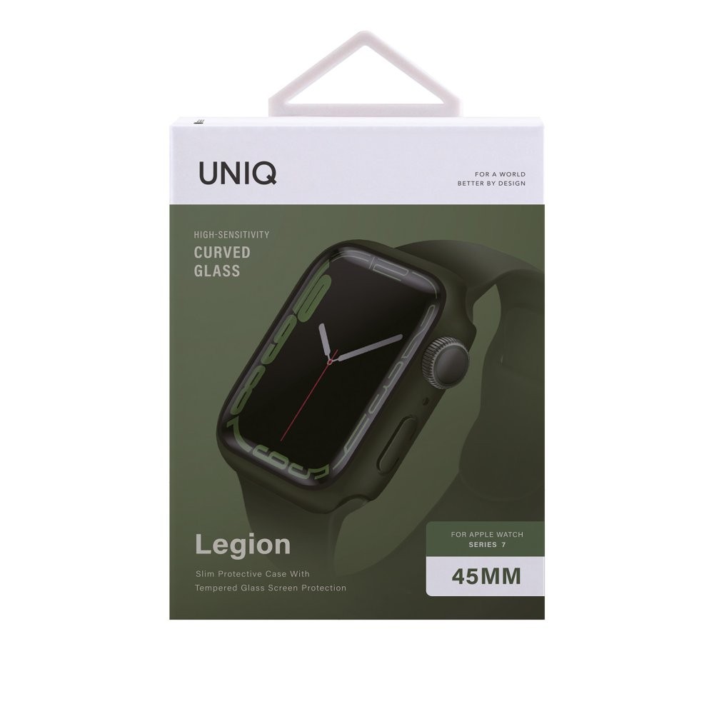UNIQ Watch 45 mm Legion Camlı Silikon Kasa Koruyucu