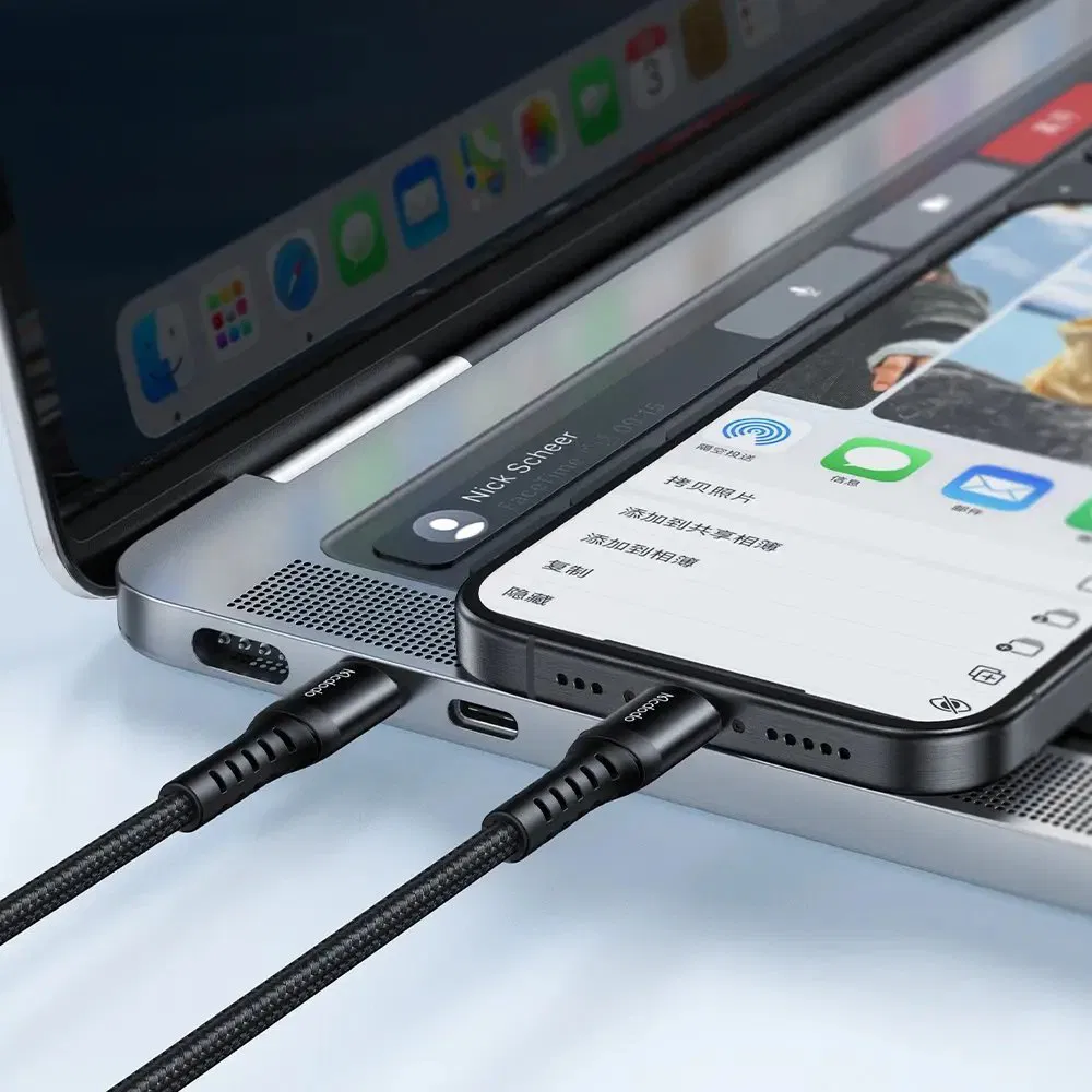 MCDODO CA-5643 60W 3A USB-C TO USB-C Şarj ve Data Kablosu 2 m - Siyah