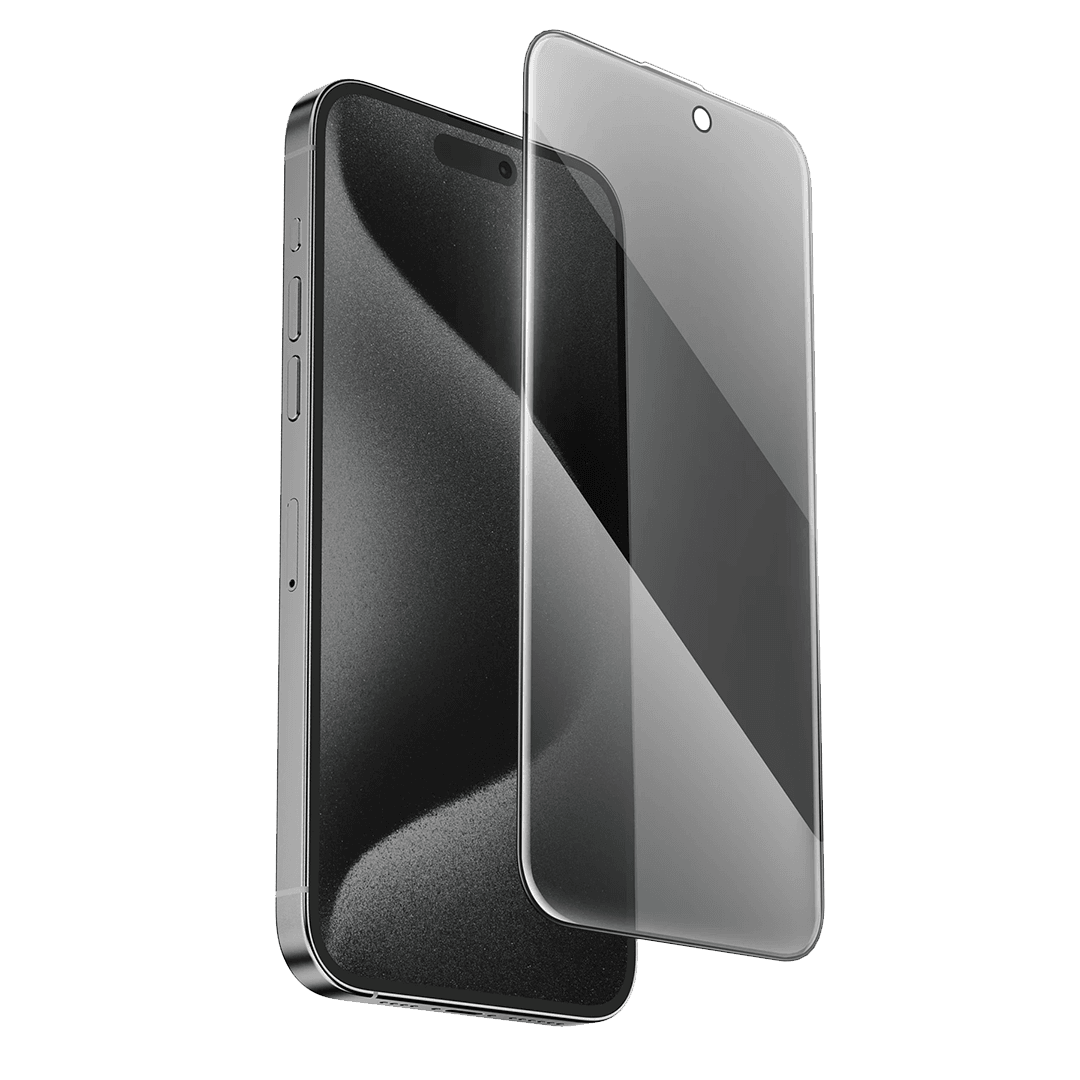 KEEPHONE iPhone 14 Plus UltraCurve Privacy 3D Cam Ekran Koruyucu - Siyah