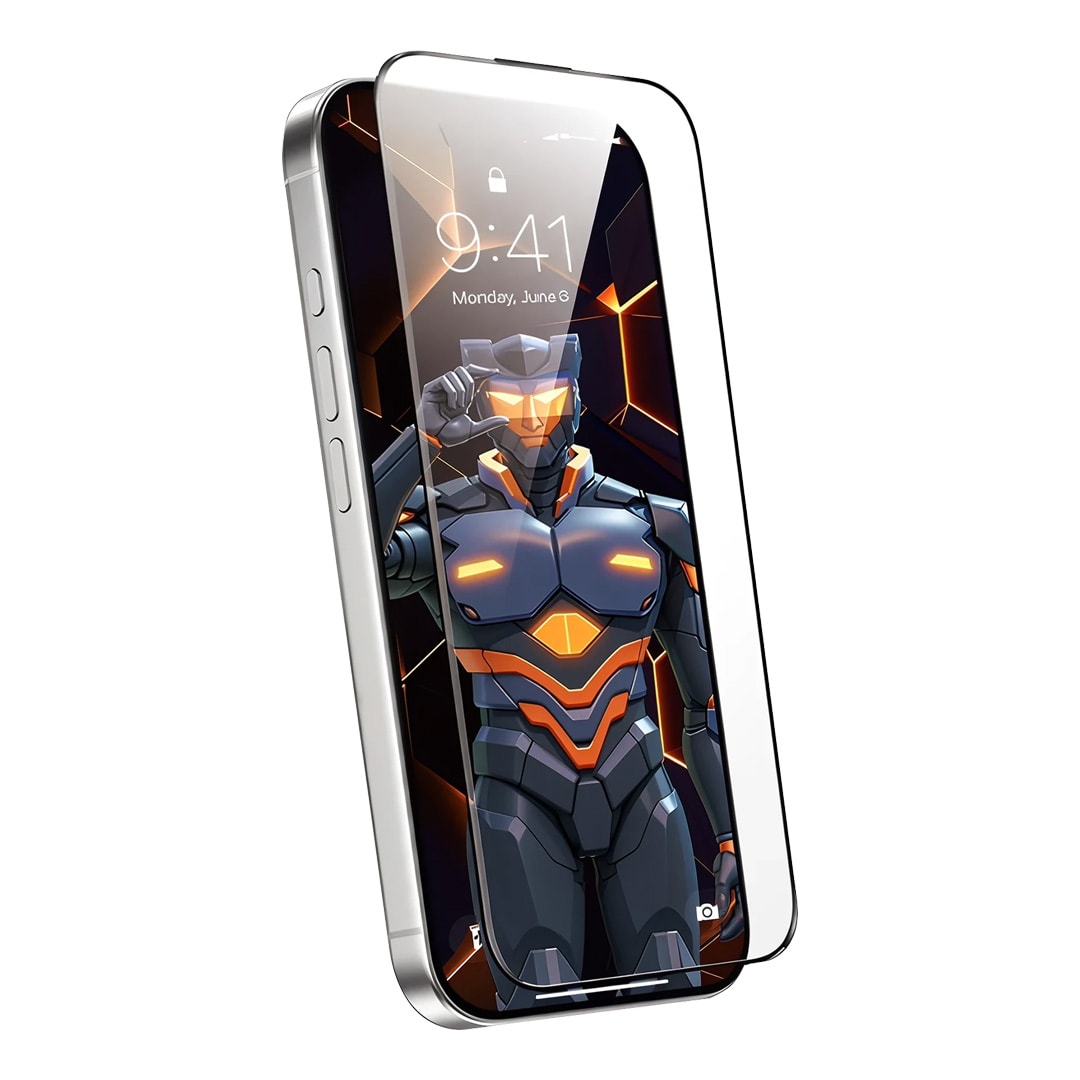 URR iPhone 17 Pro 3D Master Curved HD Cam Ekran Koruyucu - Siyah