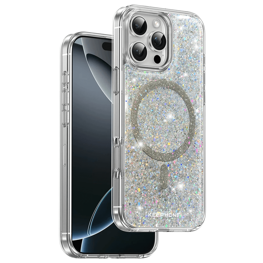 KEEPHONE iPhone 16 Pro Max Interstellar Glitter Magsafe Kılıf